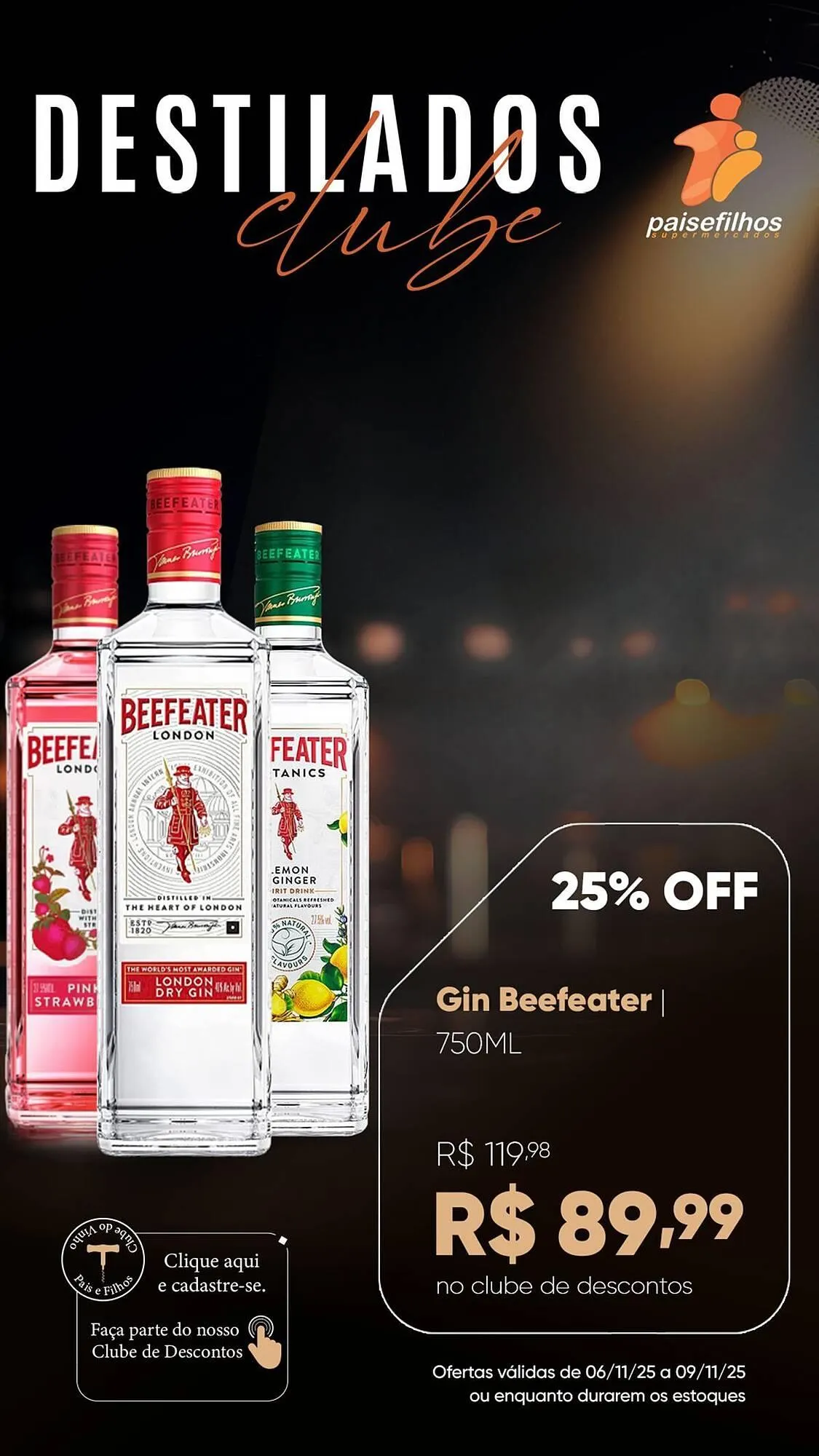 Encarte de Catálogo Pais e Filhos Supermercados 6 de novembro até 9 de novembro 2025 - Pagina 1