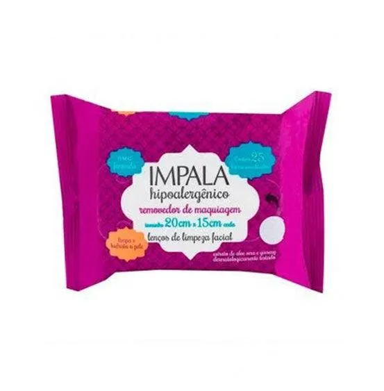 Lenço Demaquilante Impala 25un