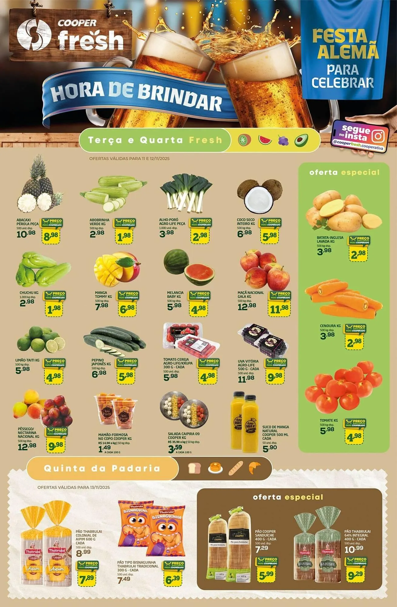 Encarte de Tabloide Cooper 11 de novembro até 13 de novembro 2025 - Pagina 1