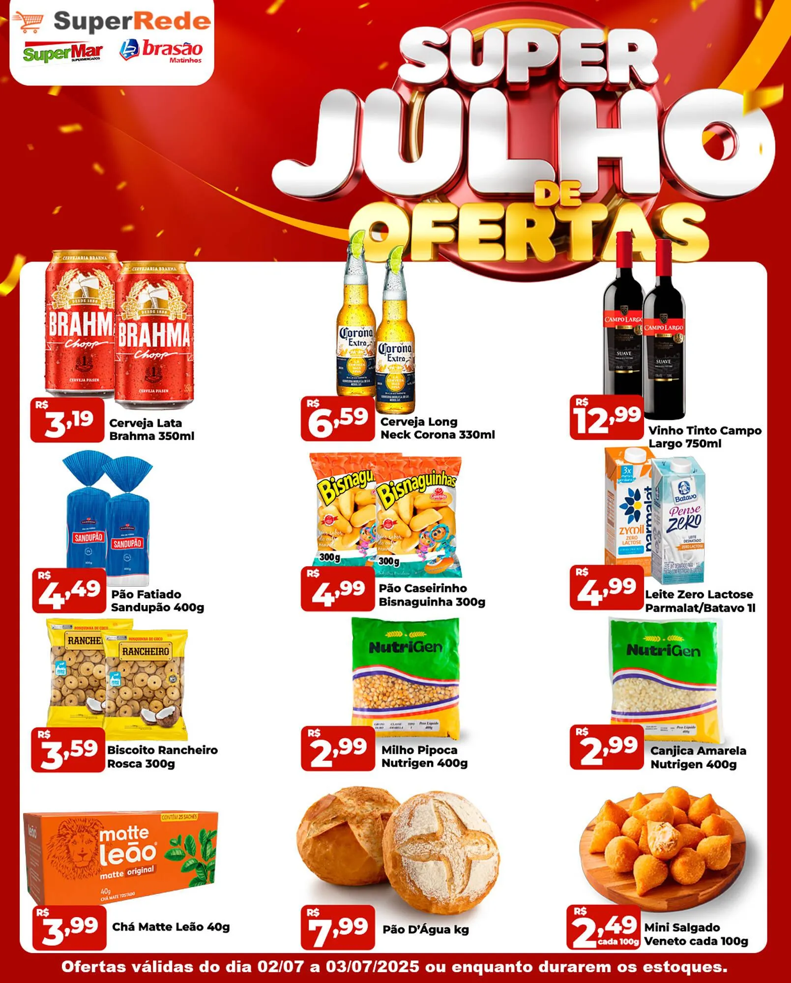 Encarte de Catálogo Super Rede Atacadista 2 de julho até 3 de julho 2025 - Pagina 1