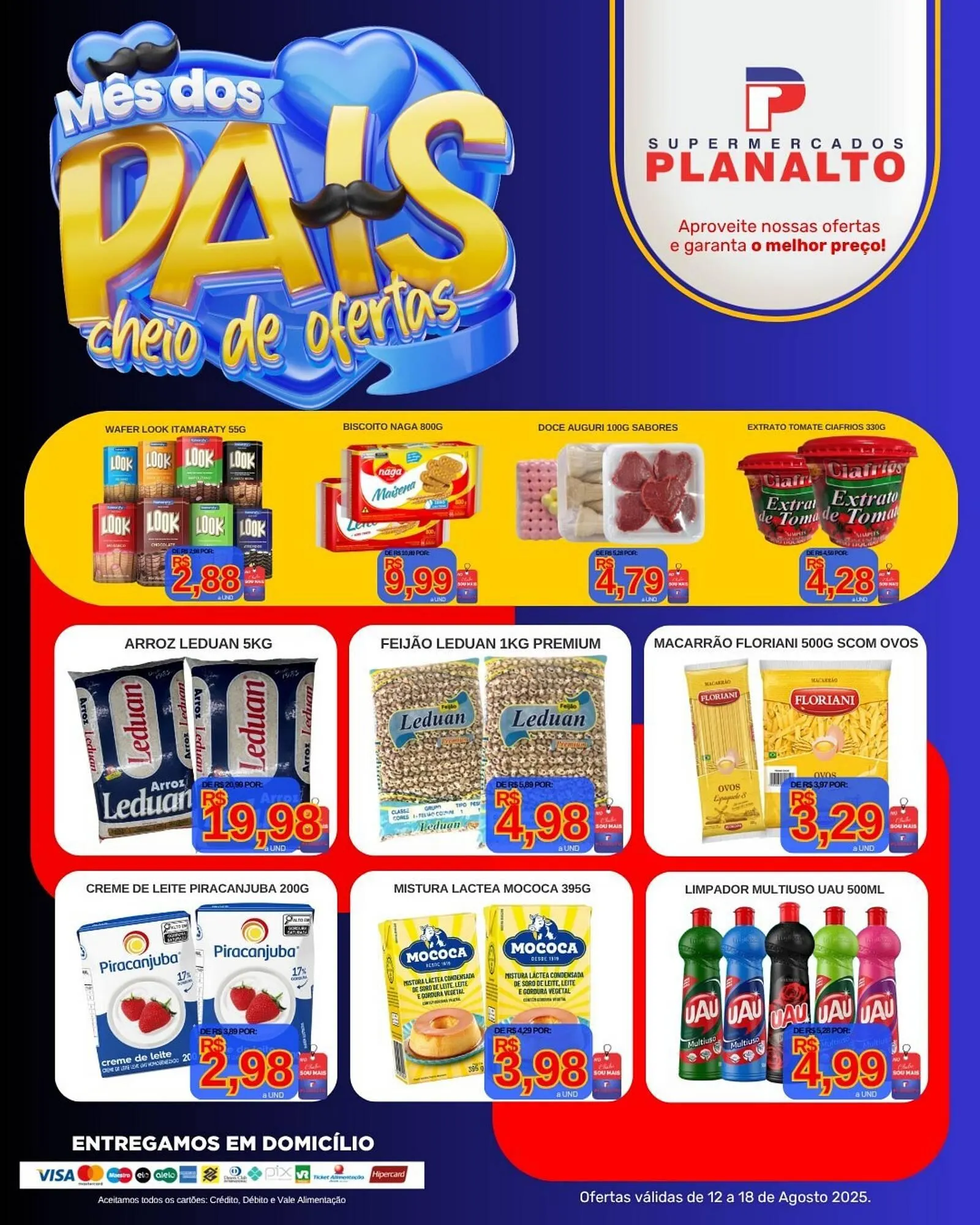 Encarte de Catálogo Supermercados Planalto 12 de agosto até 18 de agosto 2025 - Pagina 1