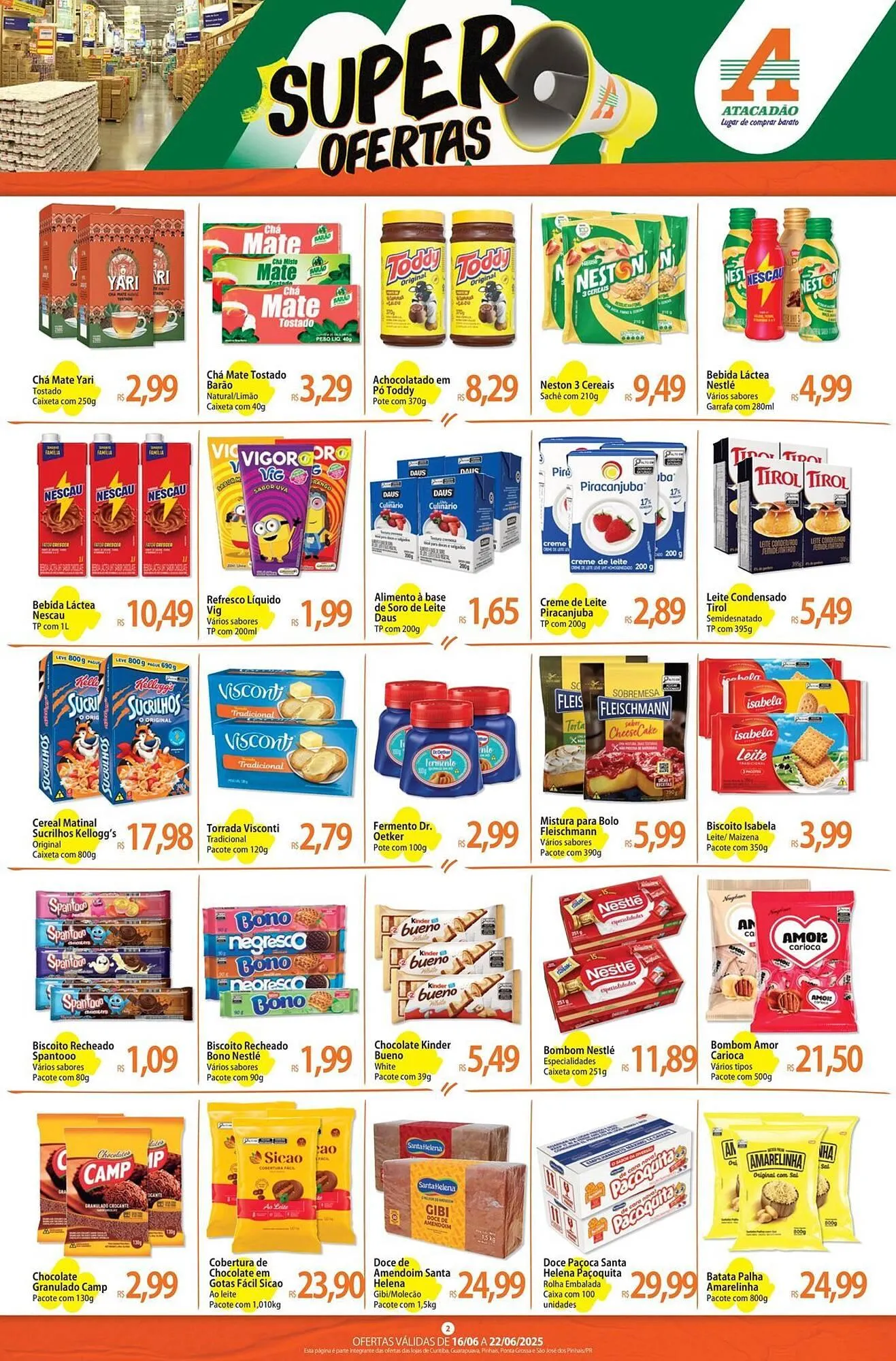 Encarte de Catálogo Atacadão 16 de junho até 22 de junho 2025 - Pagina 2