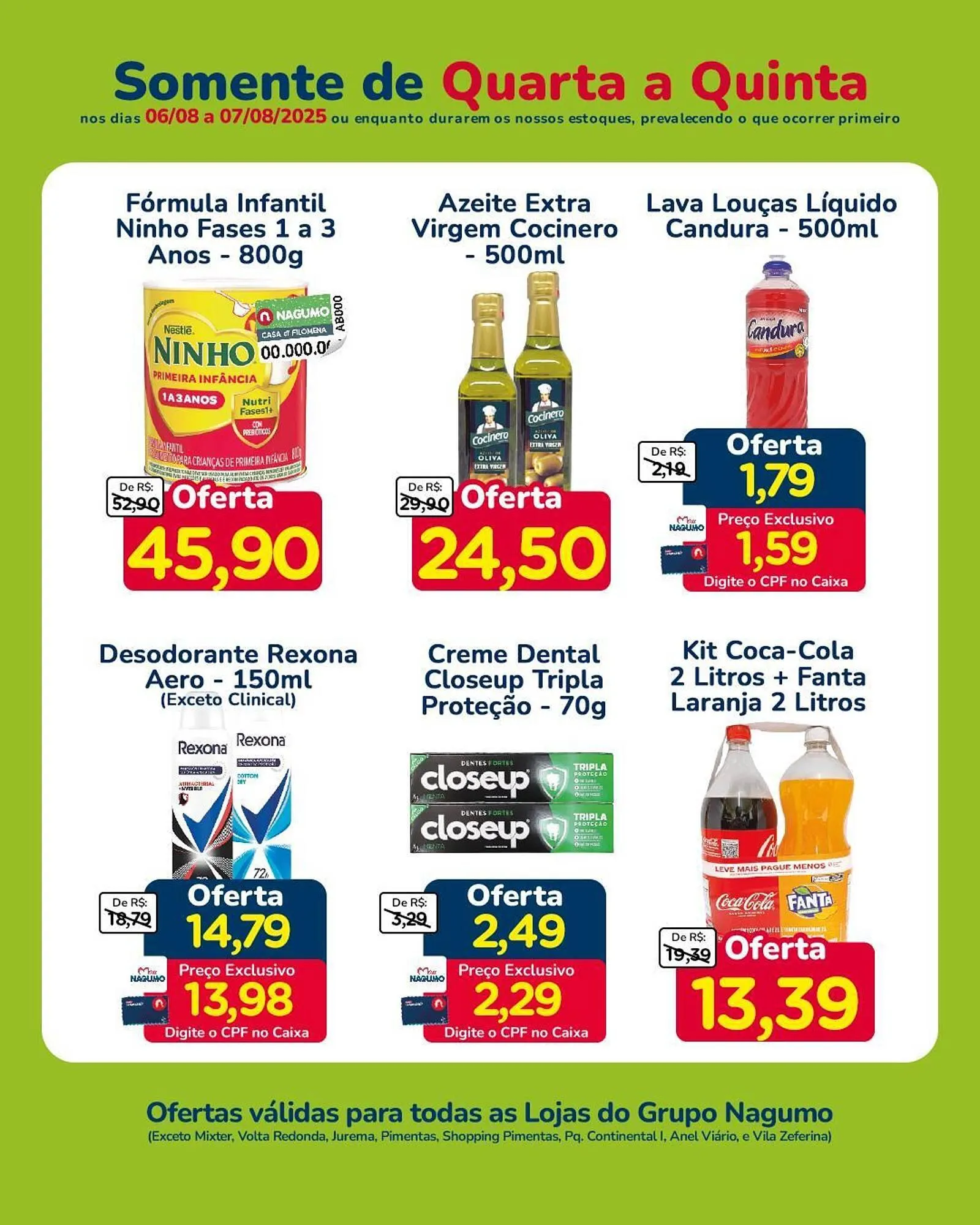Encarte de Catálogo Nagumo 6 de agosto até 7 de agosto 2025 - Pagina 2