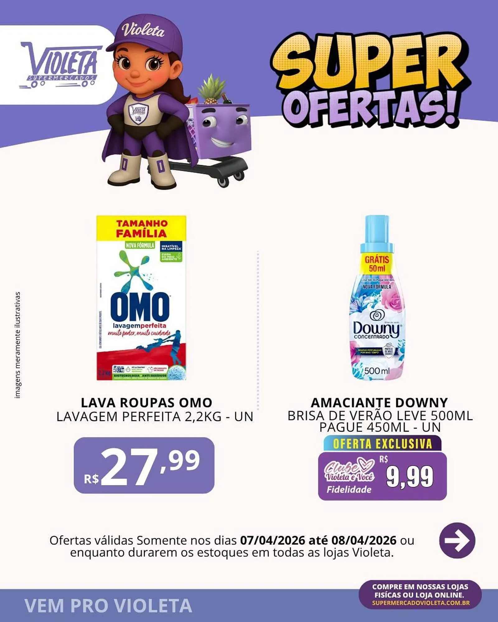 Encarte de Catálogo Violeta Supermercados 7 de abril até 8 de abril 2026 - Pagina 3