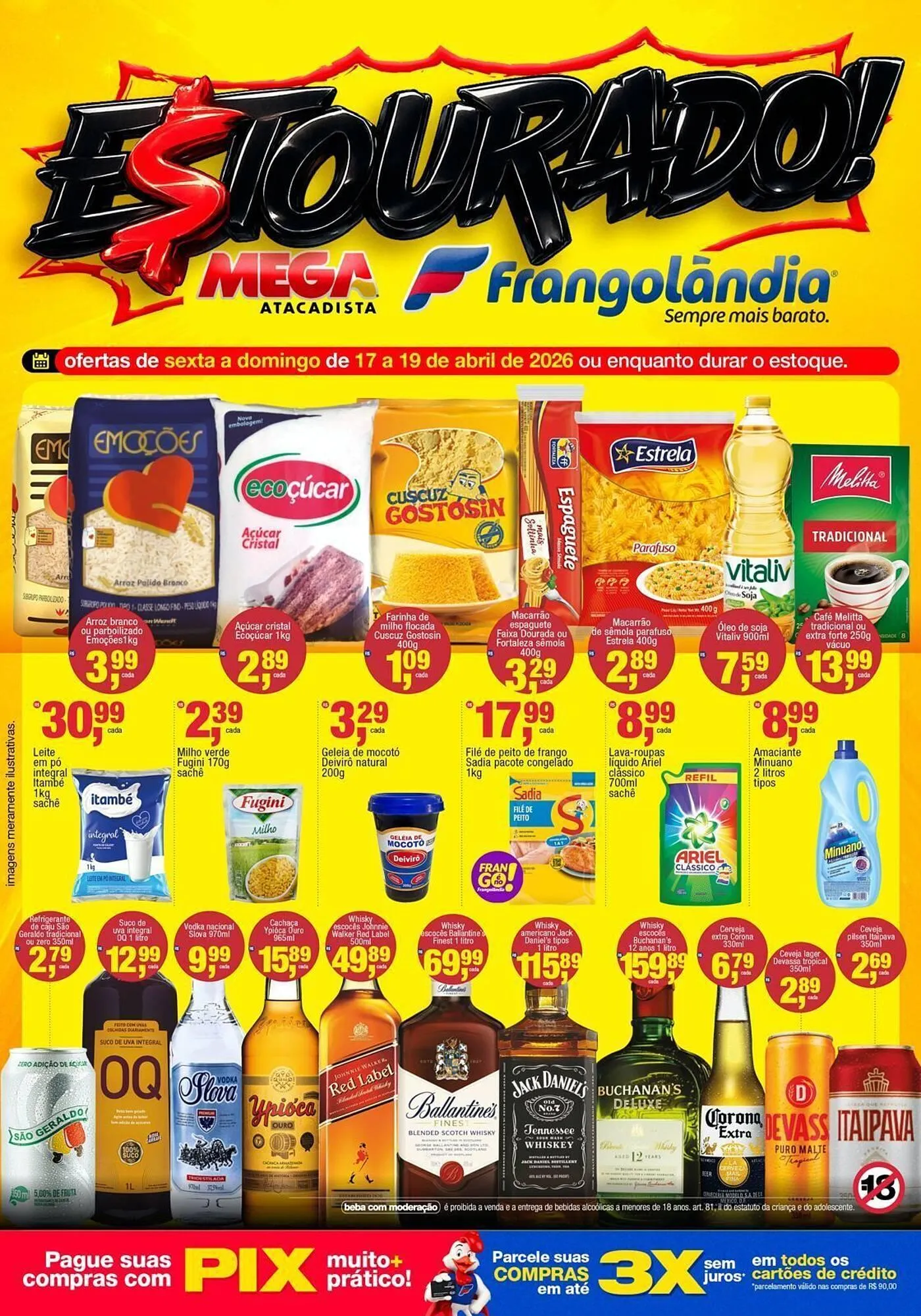 Encarte de Encarte Frangolândia 17 de abril até 19 de abril 2026 - Pagina 1