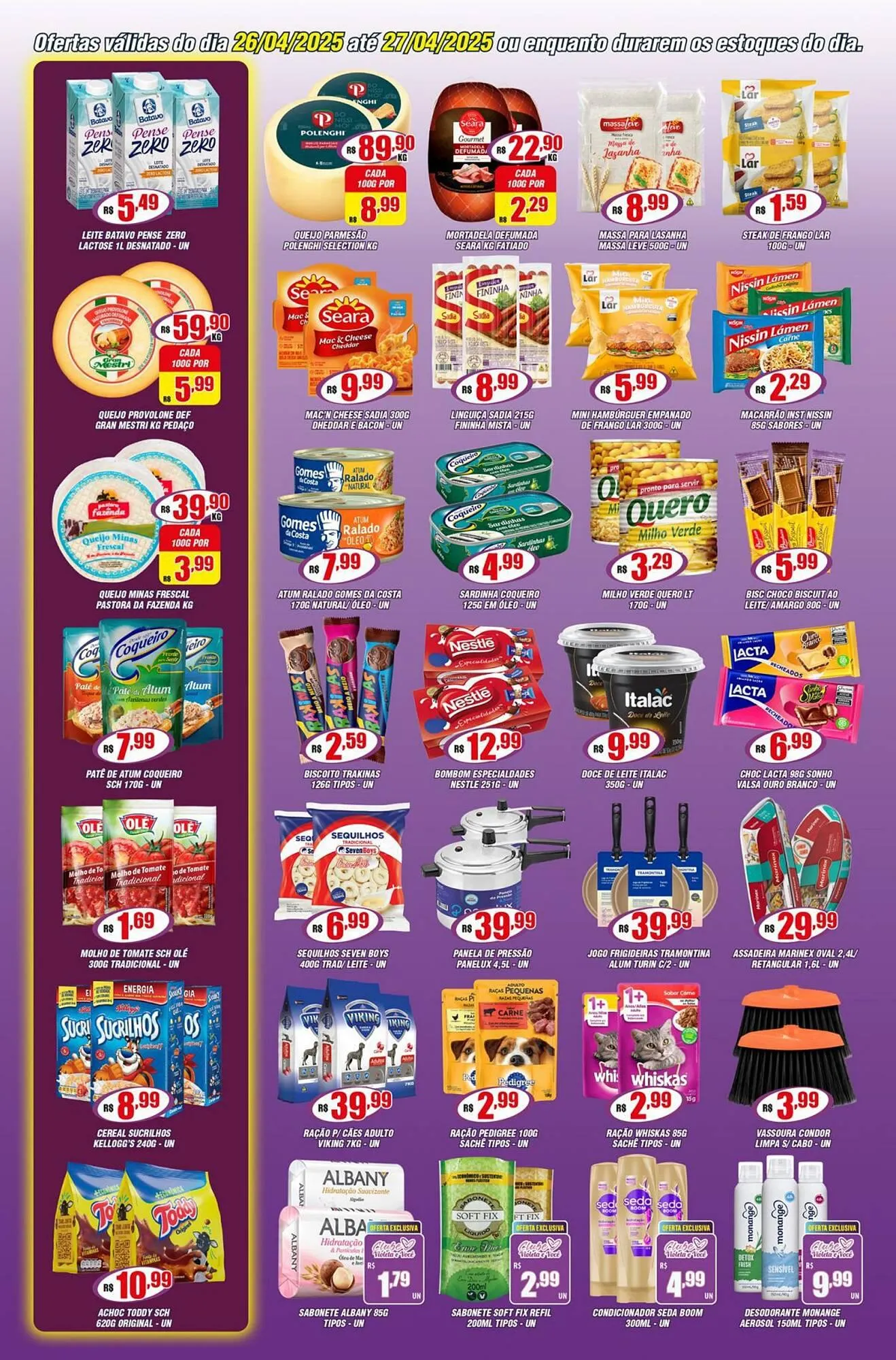 Encarte de Catálogo Violeta Supermercados 25 de abril até 27 de abril 2025 - Pagina 3