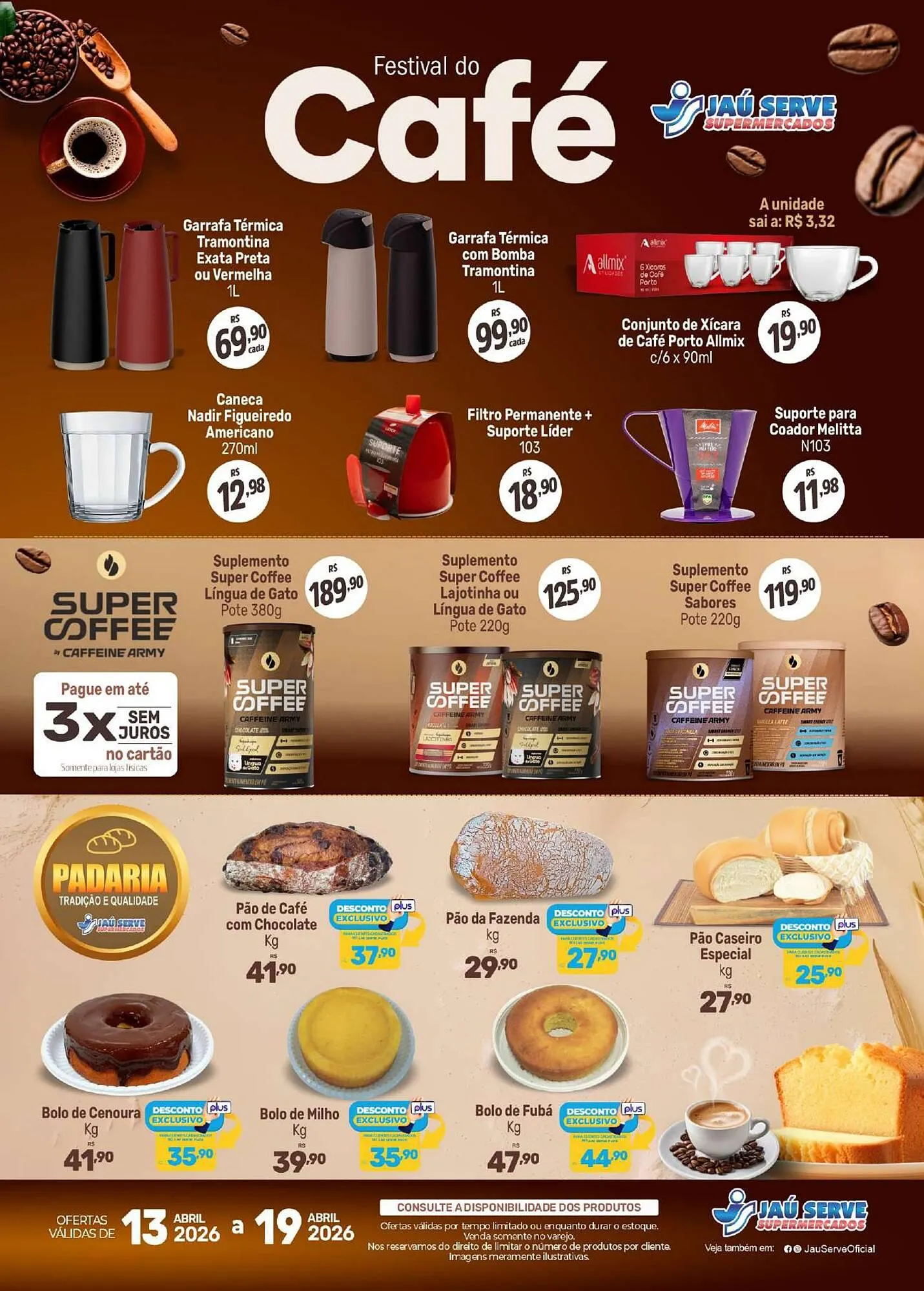 Encarte de Catálogo Supermercados Jau Serve 15 de abril até 19 de abril 2026 - Pagina 2