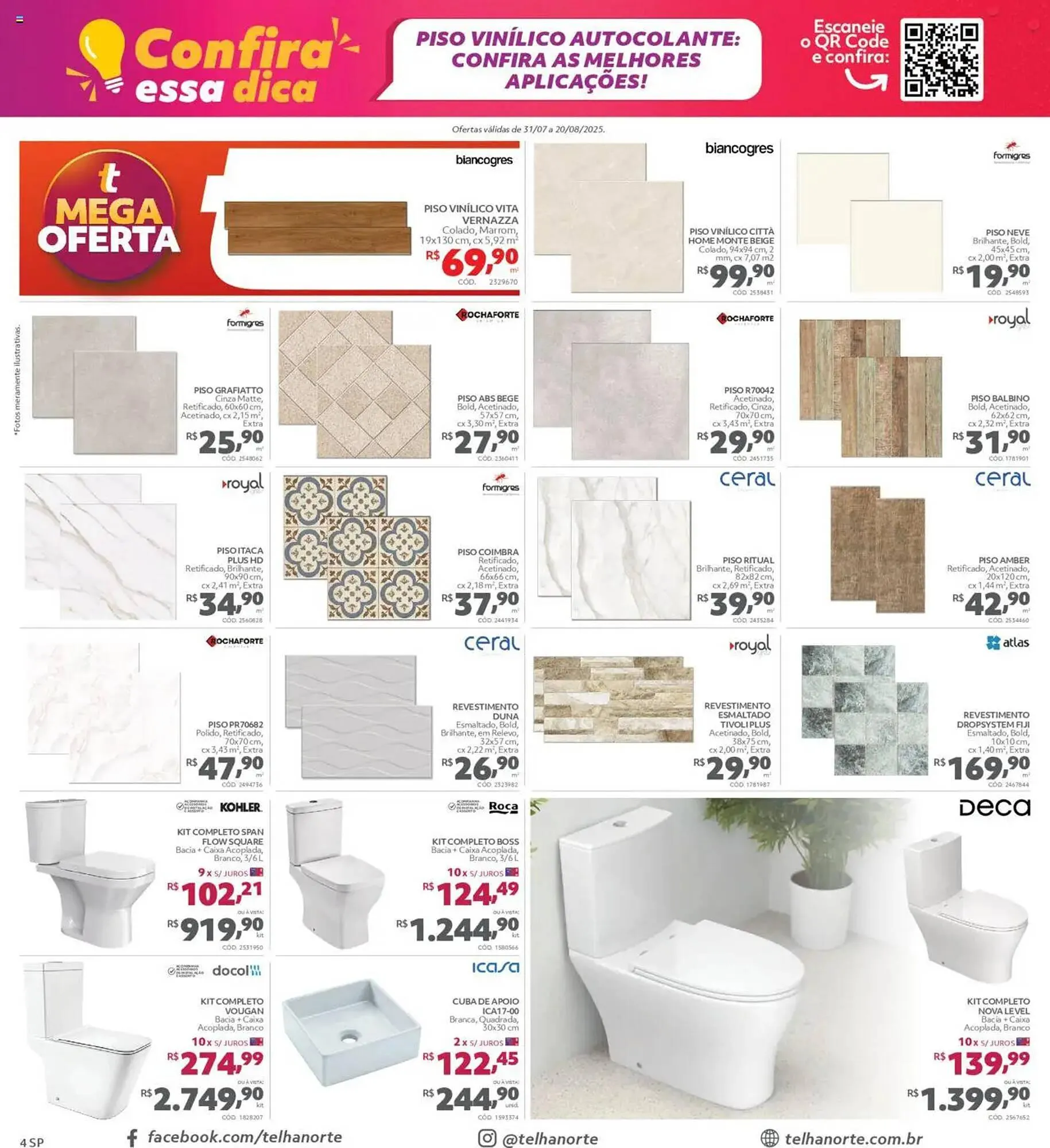 Encarte de Catálogo Telhanorte 31 de julho até 21 de agosto 2025 - Pagina 4