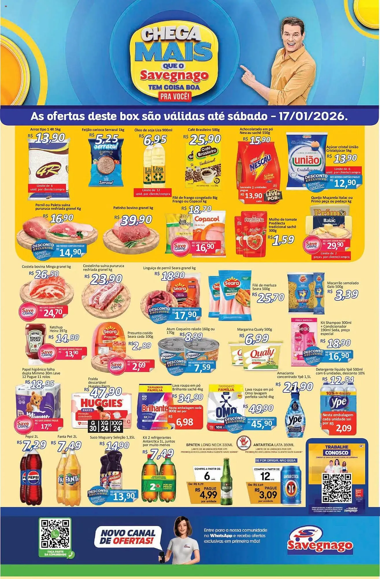 Encarte de Catálogo Supermercados Savegnago 15 de janeiro até 18 de janeiro 2026 - Pagina 1
