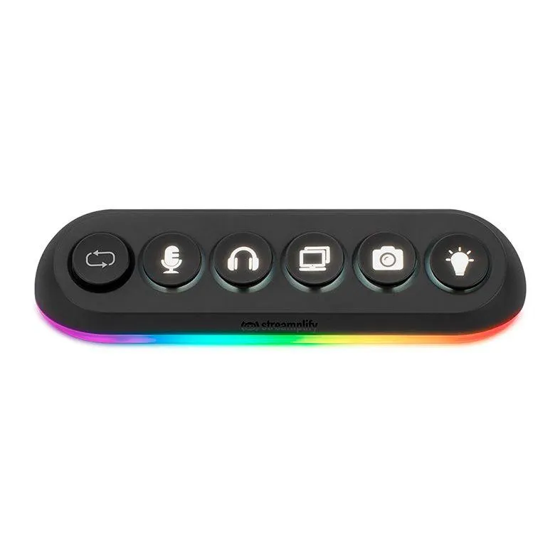 Hub Streamplify Deck 5, RGB, 5 Portas 3.0, Preto, HUBDECK5-RGB