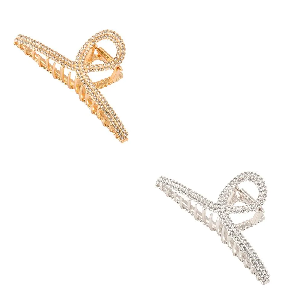 Prendedor de Cabelo com Strass Liga de Alumínio Sortido 11,5x4,5x5,5cm LM2823 - honeyhome