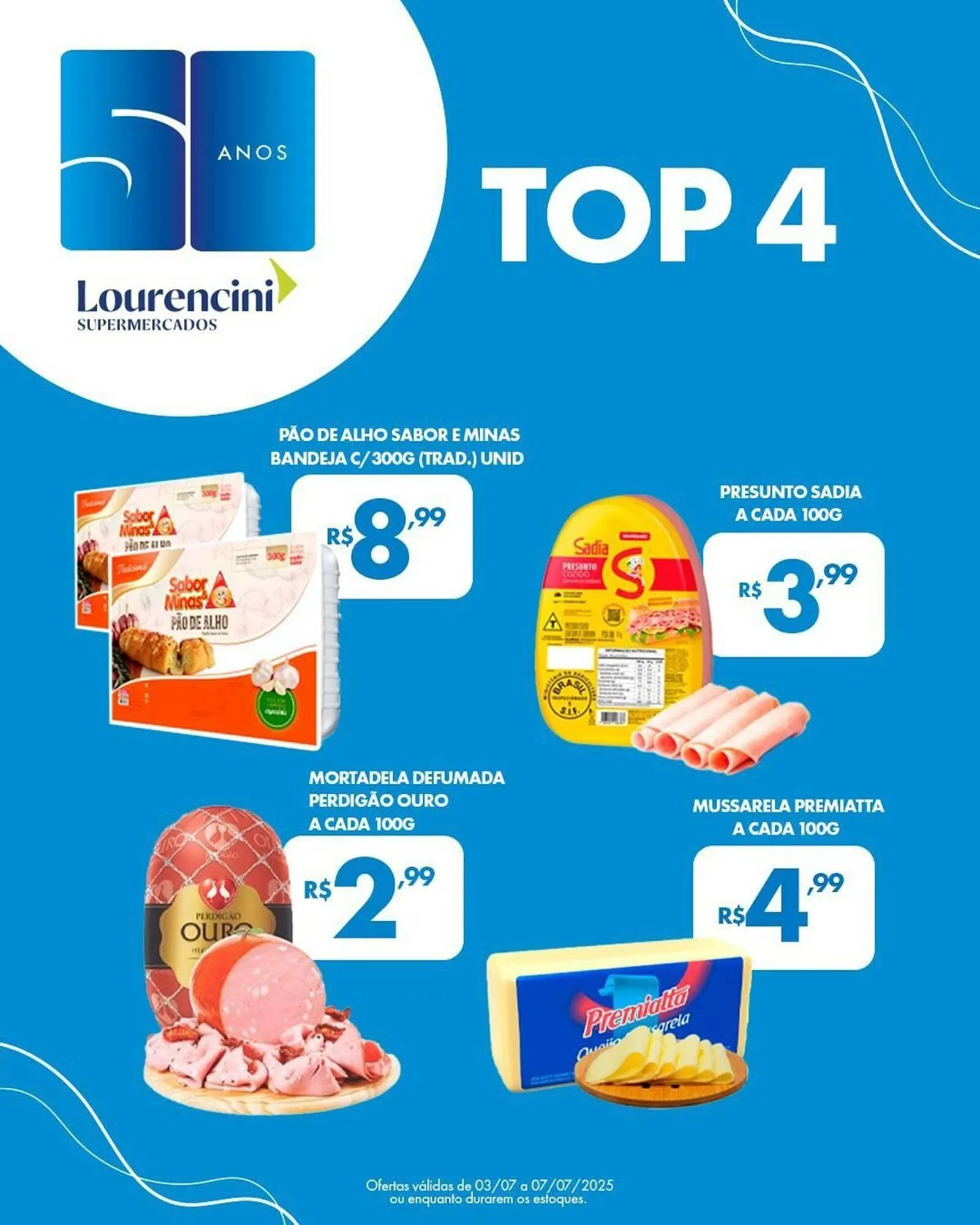 Encarte de Catálogo Lourencini Supermercados 4 de julho até 7 de julho 2025 - Pagina 6