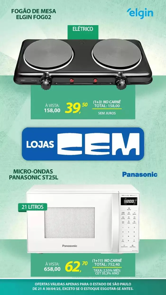 Encarte de Encarte Lojas Cem 18 de abril até 30 de abril 2025 - Pagina 43