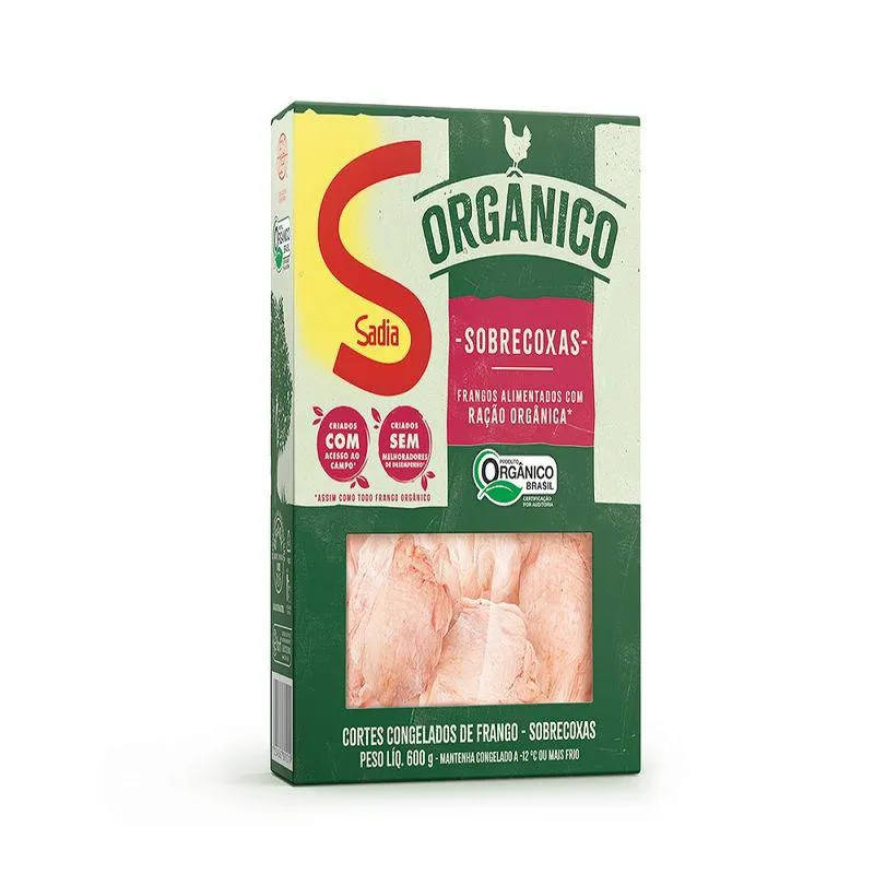 Sobrecoxa Frango Sadia 600g Orgânica