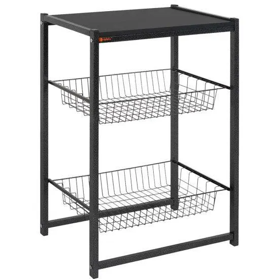 Fruteira Multiuso Ciplafe Bell - Tampo, 2 Cestas - Craqueado