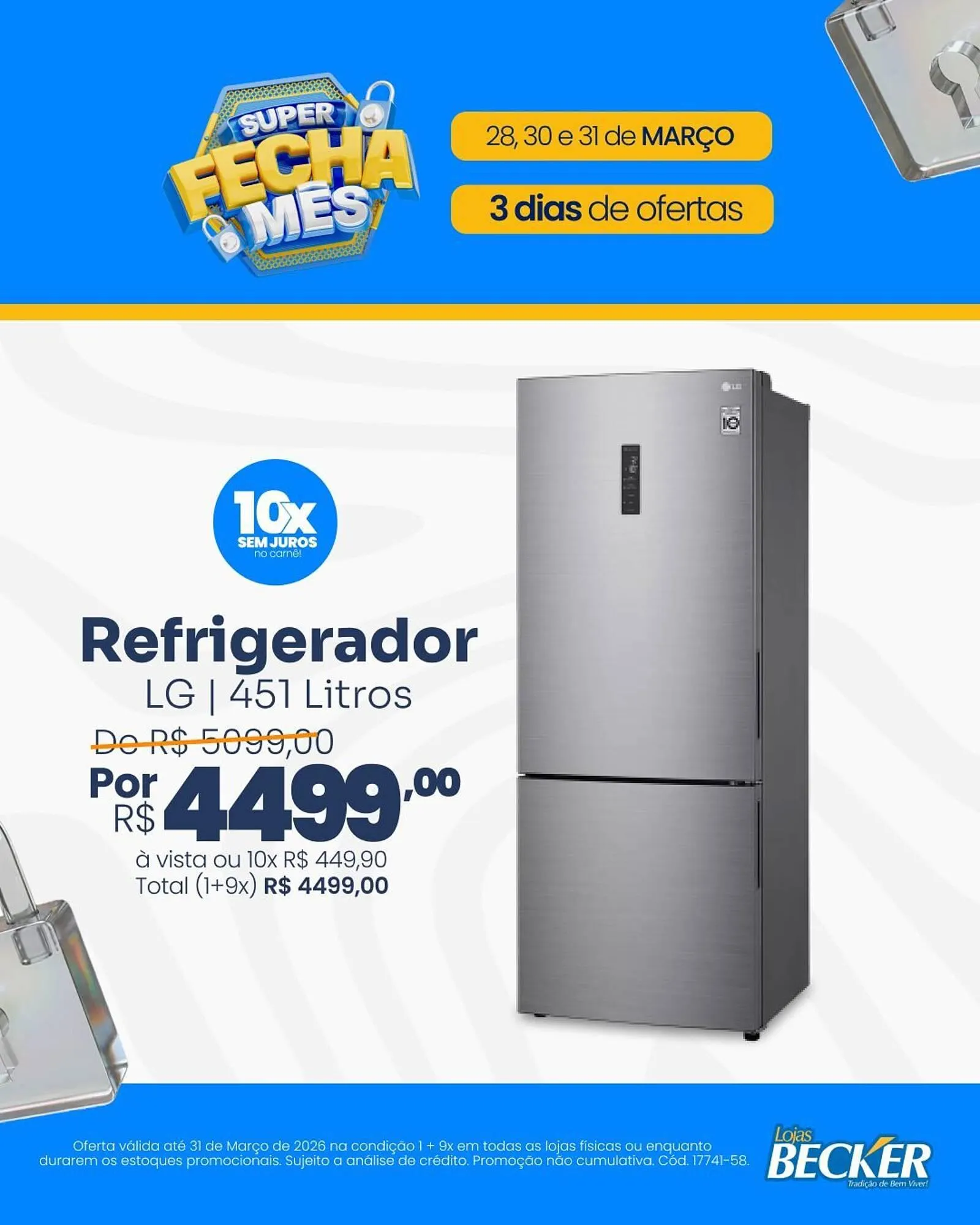Encarte de Folheto Lojas Becker 31 de março até 31 de março 2026 - Pagina 1