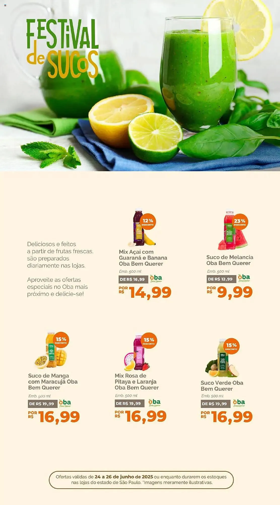 Encarte de Catálogo Oba Hortifruti 24 de junho até 26 de junho 2025 - Pagina 4