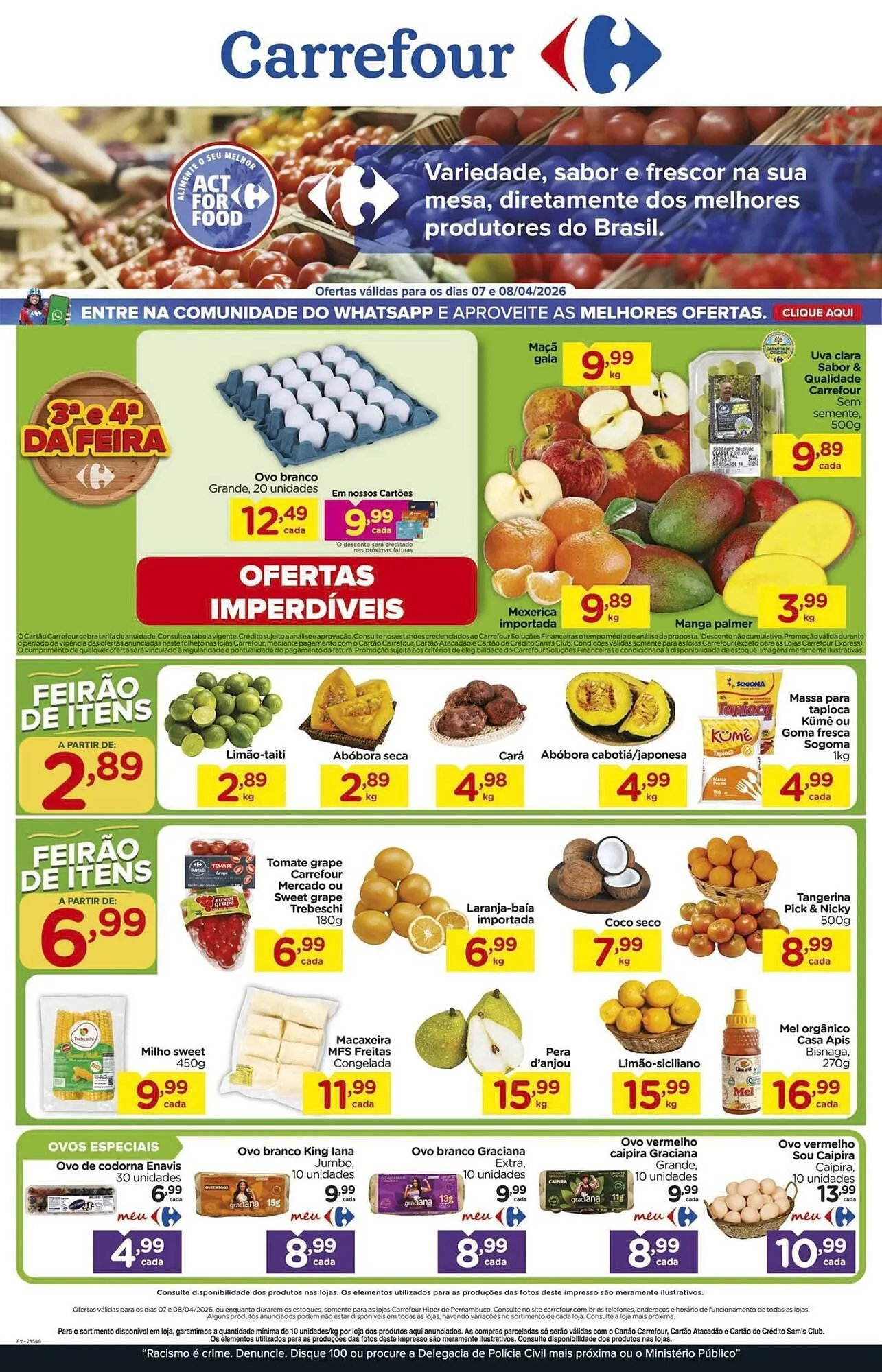 Encarte de Folheto Carrefour 7 de abril até 8 de abril 2026 - Pagina 1