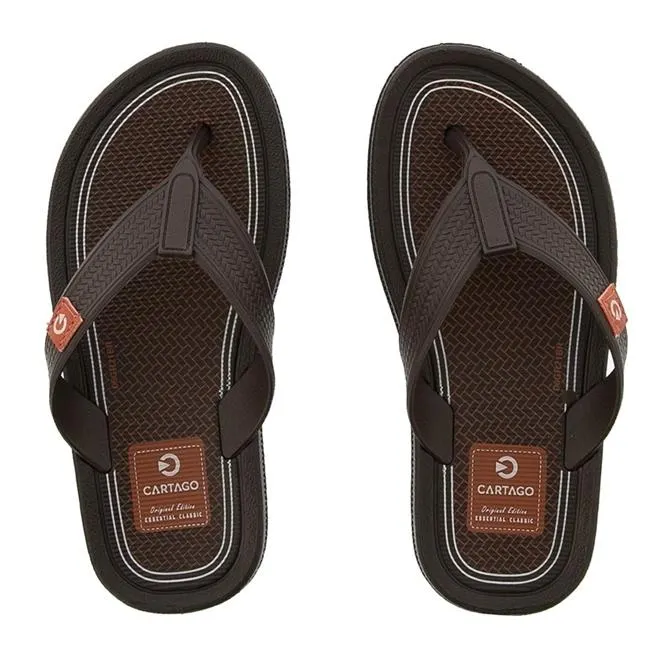 Chinelo Infantil Cartago Maiorca Essencial Marrom