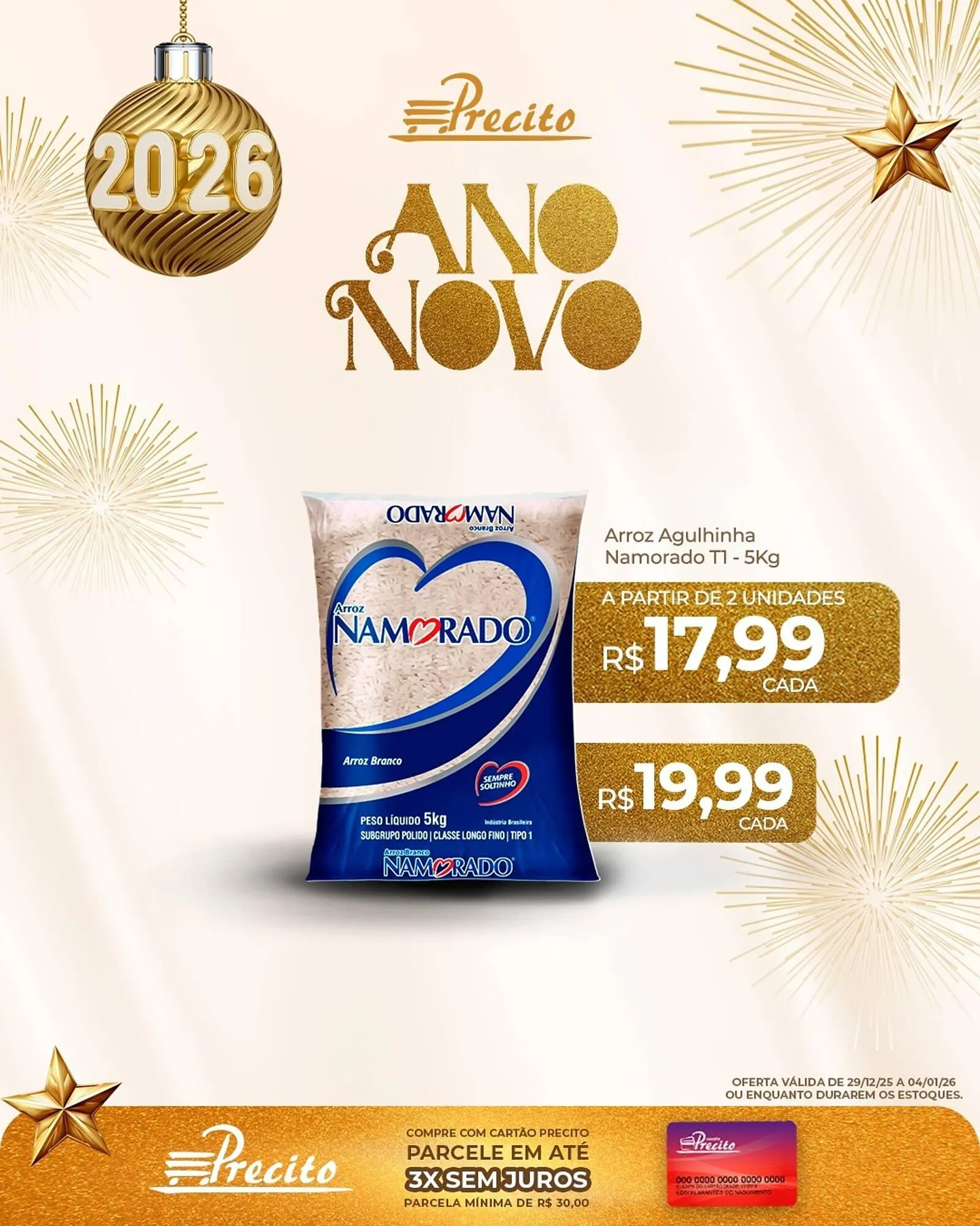 Encarte de Catálogo Supermercado Precito 29 de dezembro até 4 de janeiro 2026 - Pagina 1