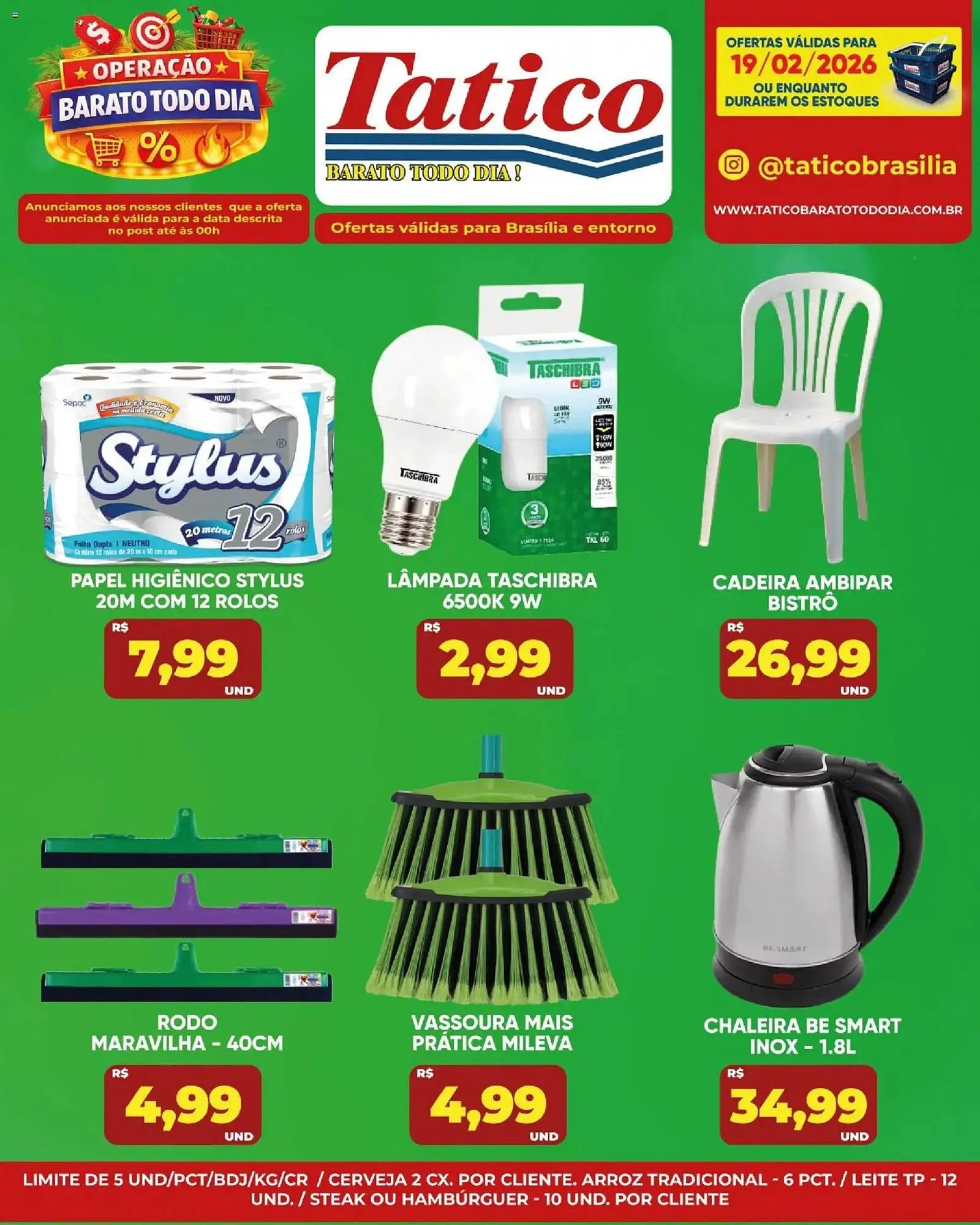 Encarte de Tabloide Tatico 19 de fevereiro até 22 de fevereiro 2026 - Pagina 19