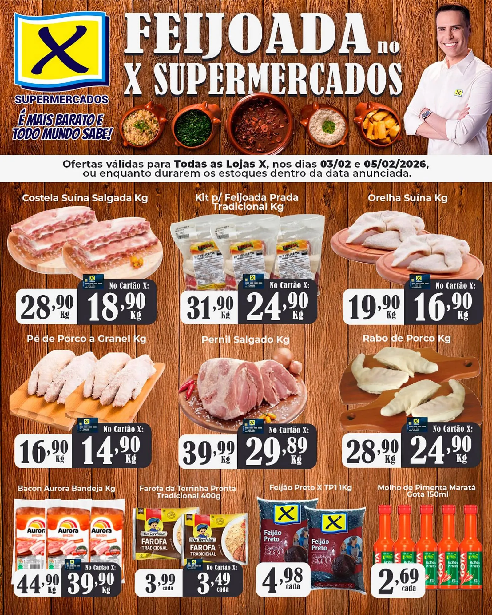 Folheto X Supermercados - 1