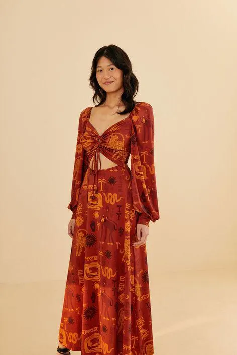 Vestido Longo Lenço Multifarm