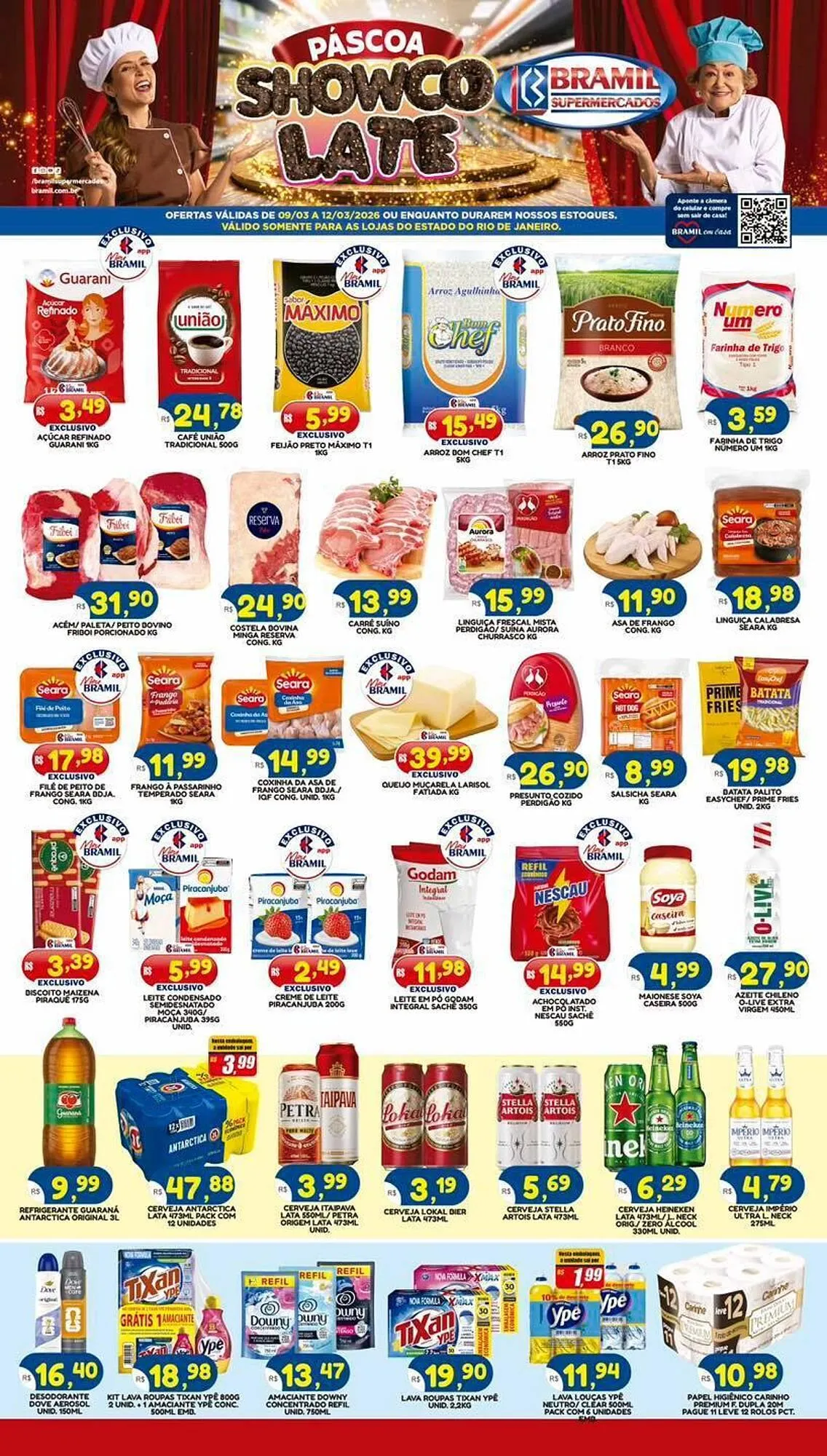 Encarte de Encarte Bramil Supermercados 9 de março até 12 de março 2026 - Pagina 1