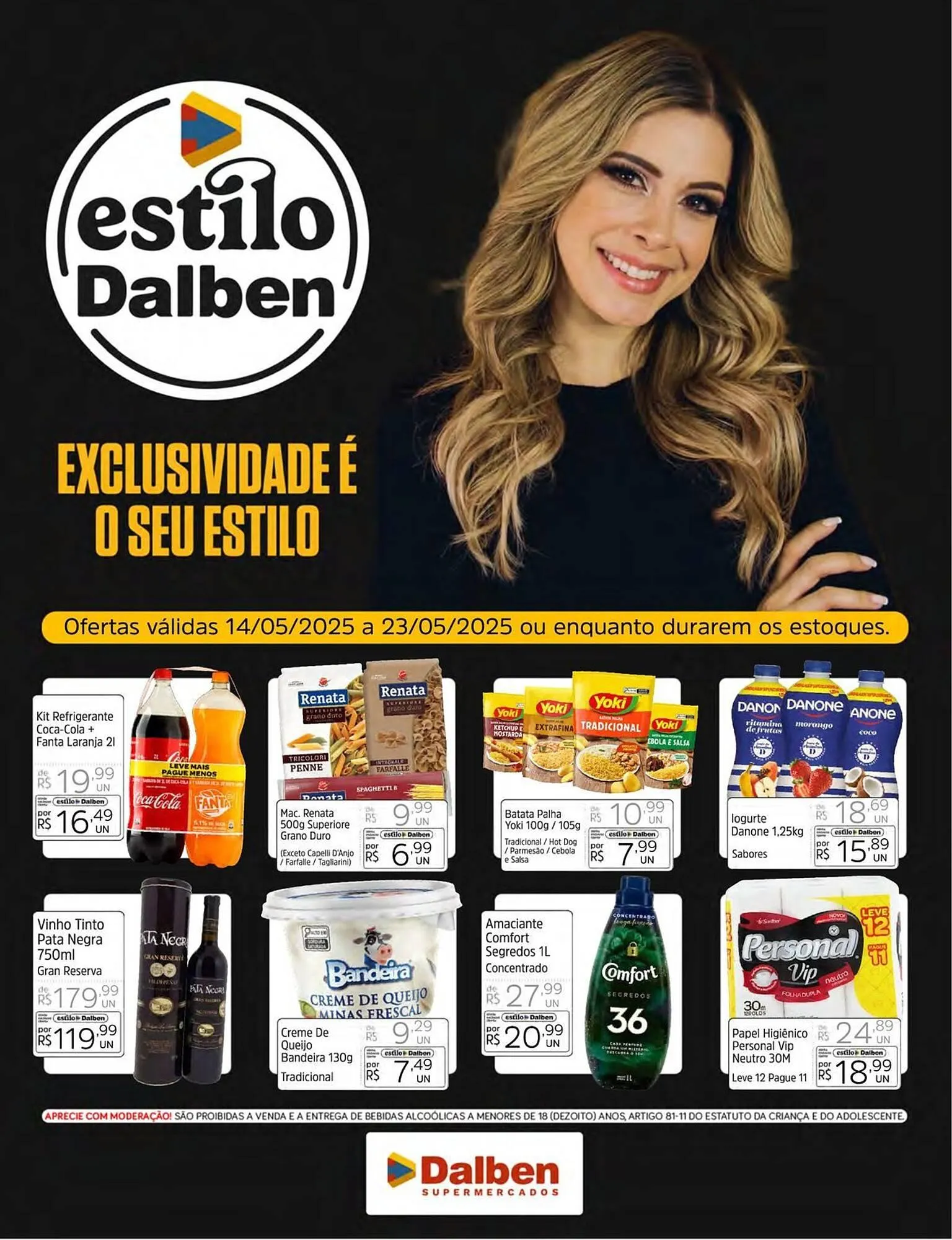 Encarte de Catálogo Supermercado Dalben 14 de maio até 23 de maio 2025 - Pagina 1