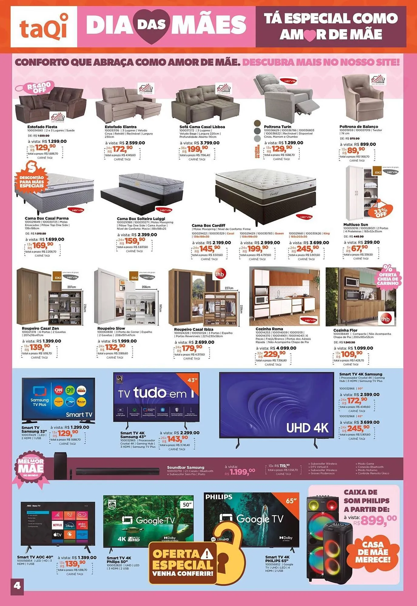 Encarte de Catálogo Lojas TaQi 29 de abril até 11 de maio 2025 - Pagina 4