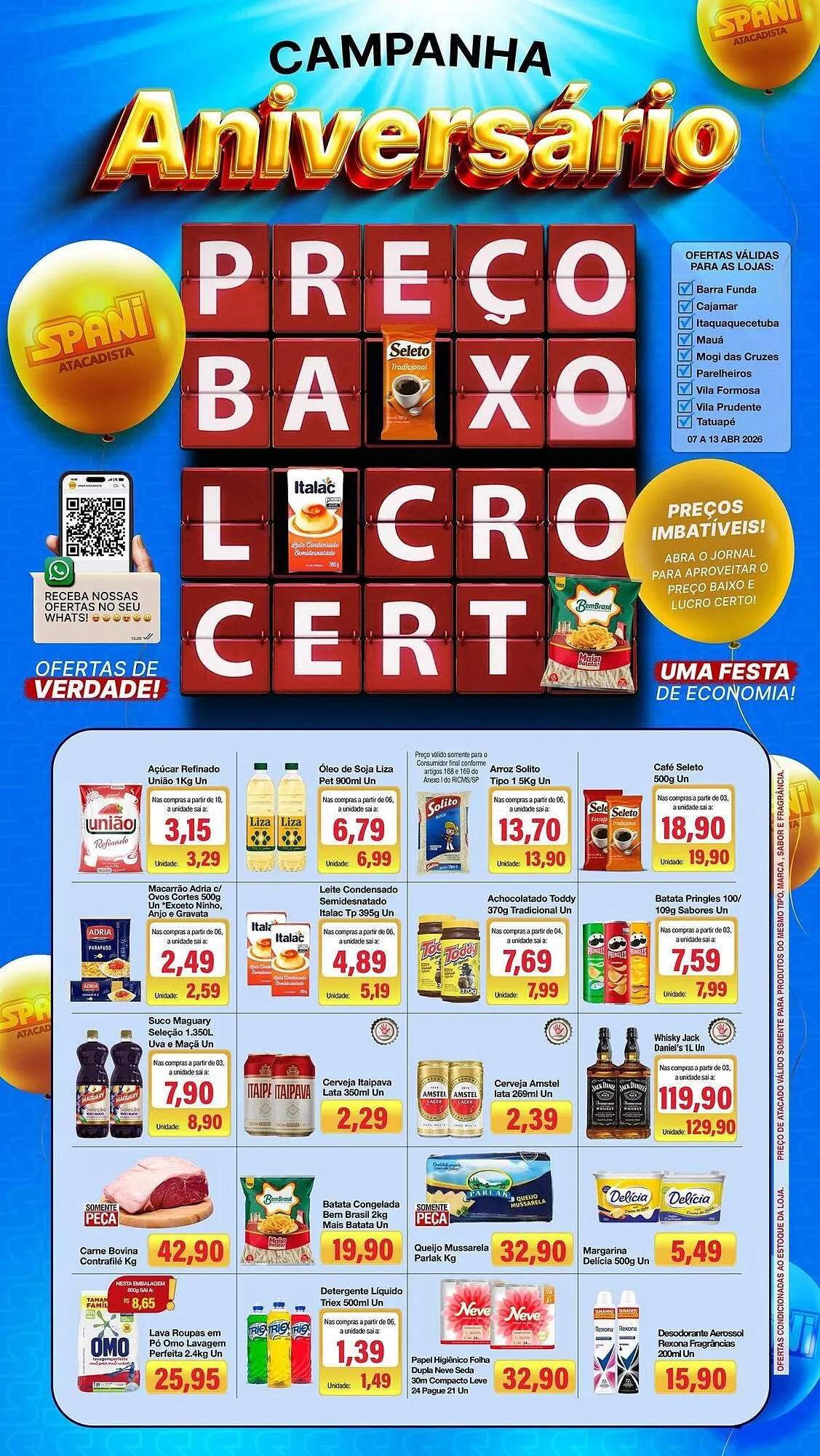 Encarte de Folheto Spani Atacadista 7 de abril até 13 de abril 2026 - Pagina 1