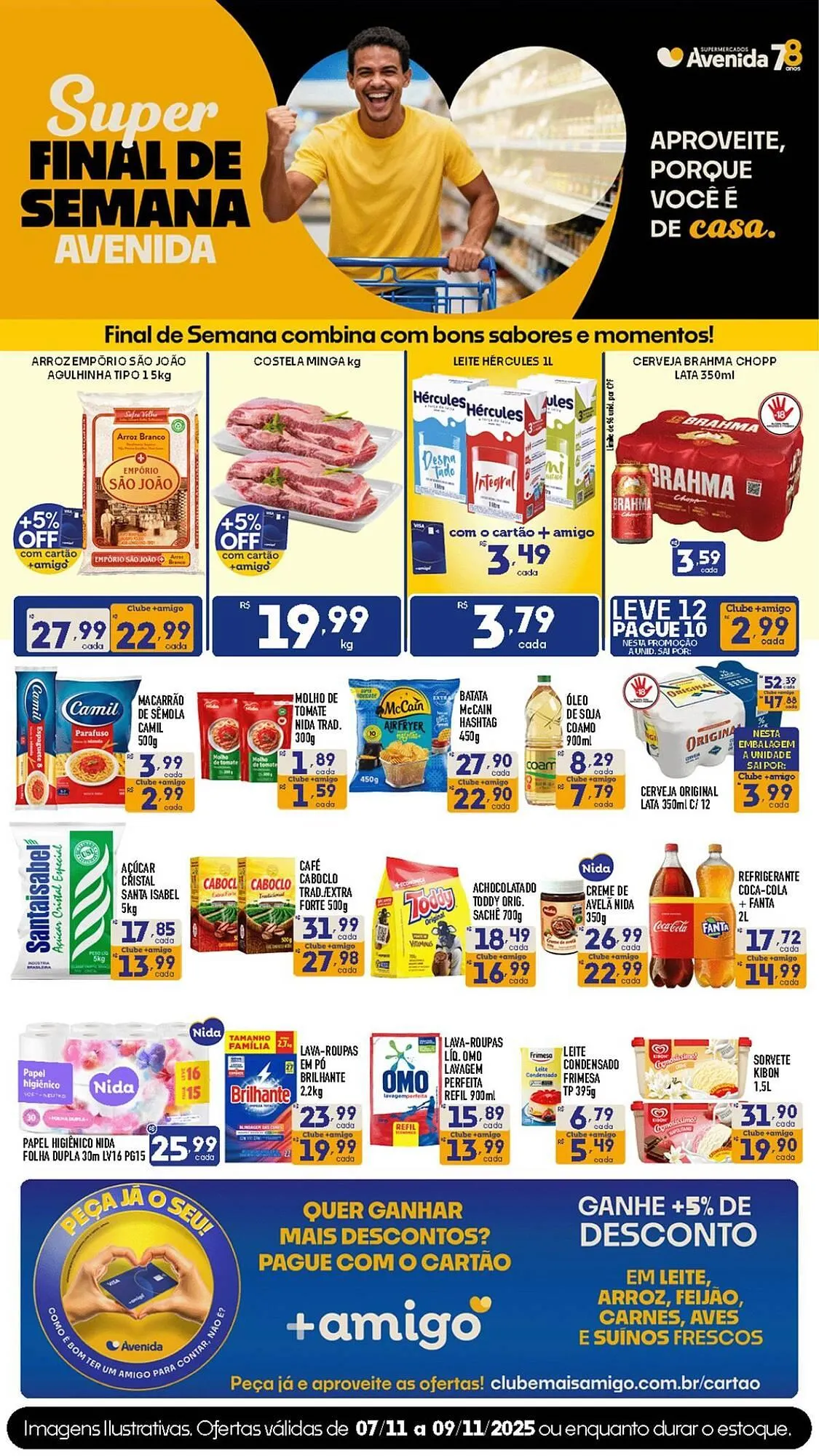 Encarte de Catálogo Supermercados Avenida 7 de novembro até 9 de novembro 2025 - Pagina 1