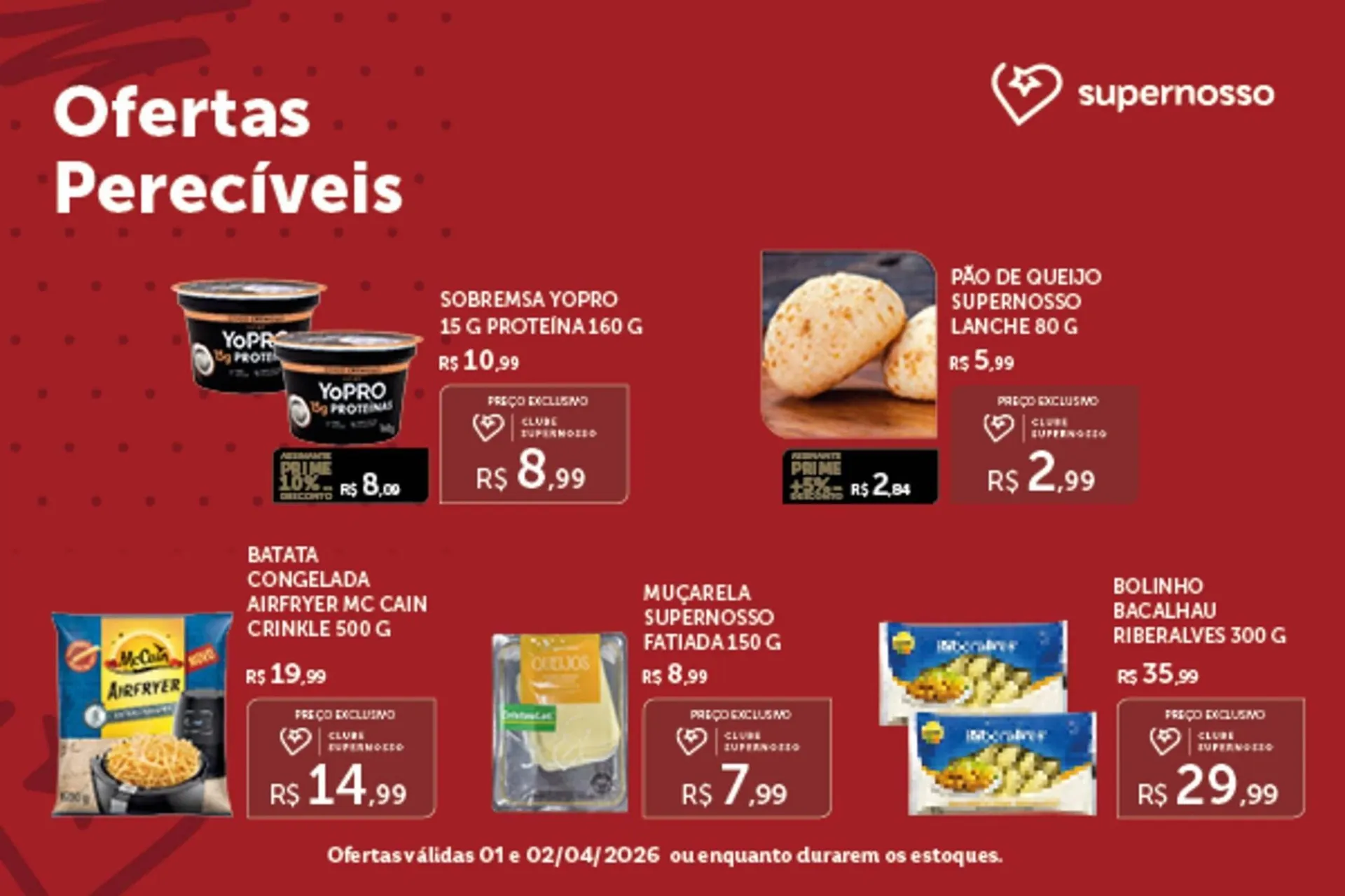 Encarte de Folheto Super Nosso 1 de abril até 2 de abril 2026 - Pagina 1