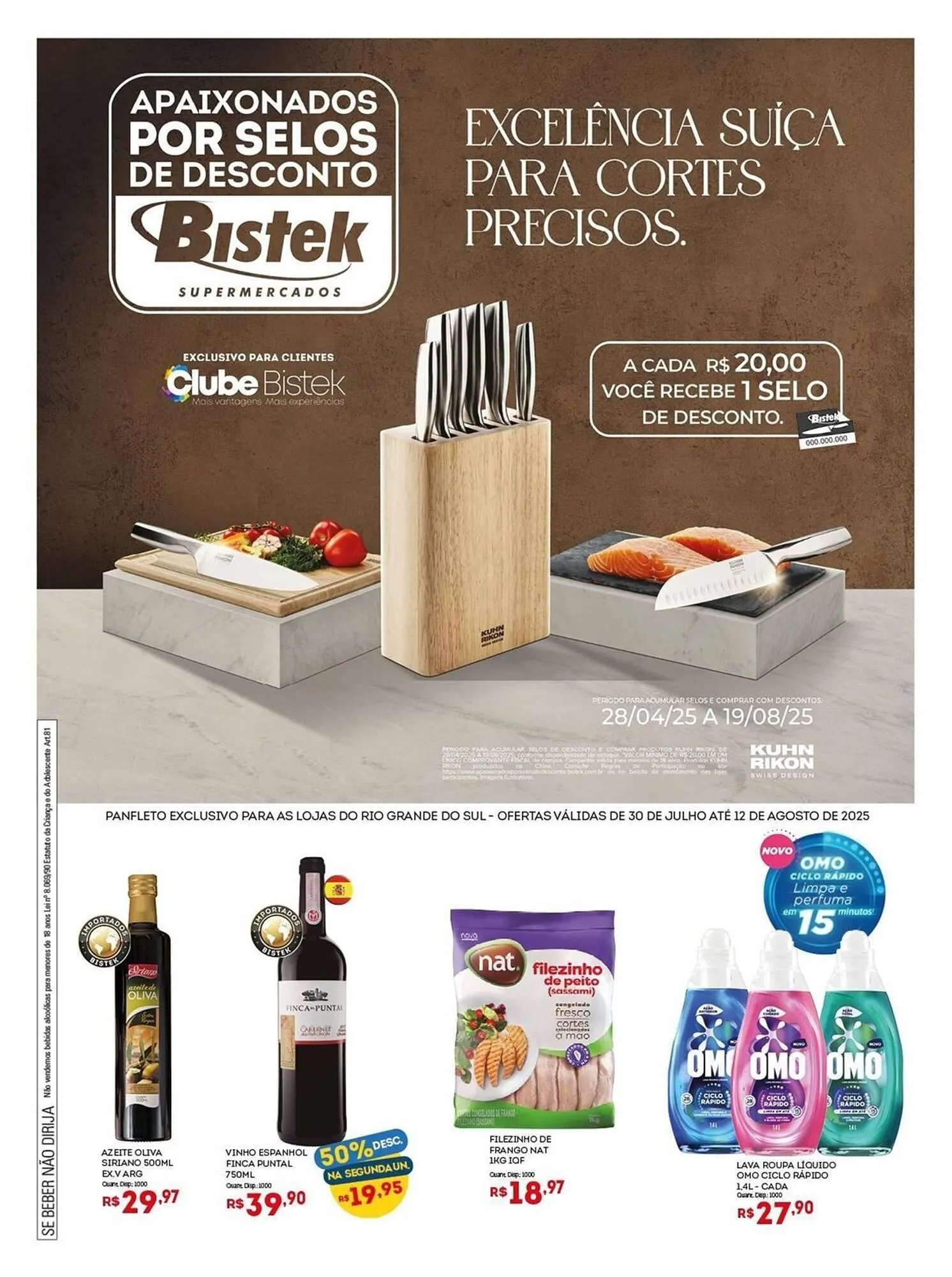 Encarte de Catálogo Bistek Supermercados 30 de julho até 19 de agosto 2025 - Pagina 1