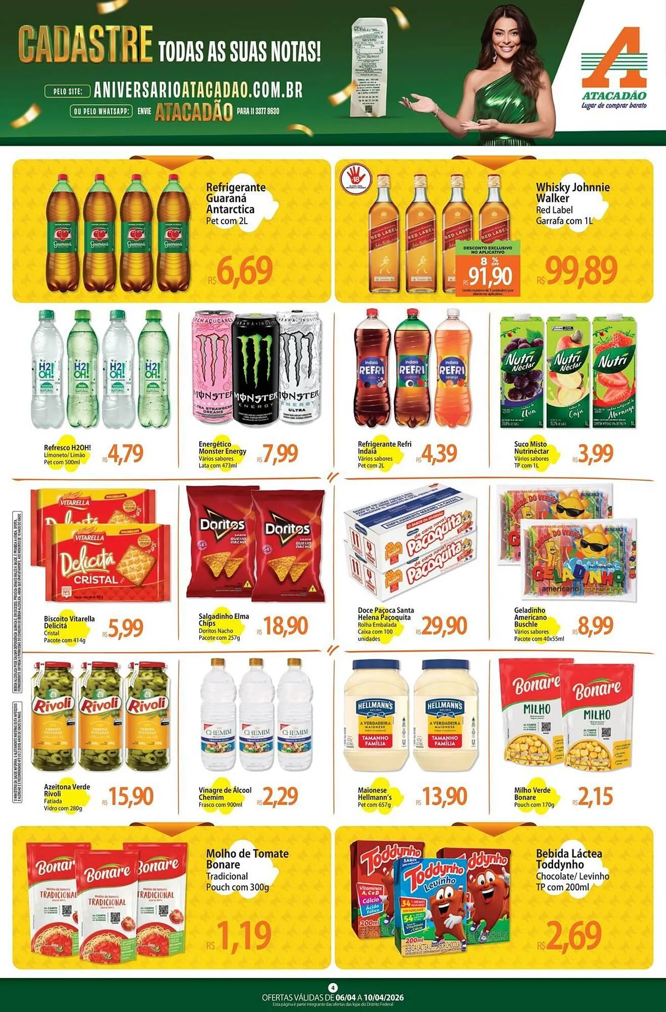 Encarte de Folheto Atacadão 6 de abril até 10 de abril 2026 - Pagina 4