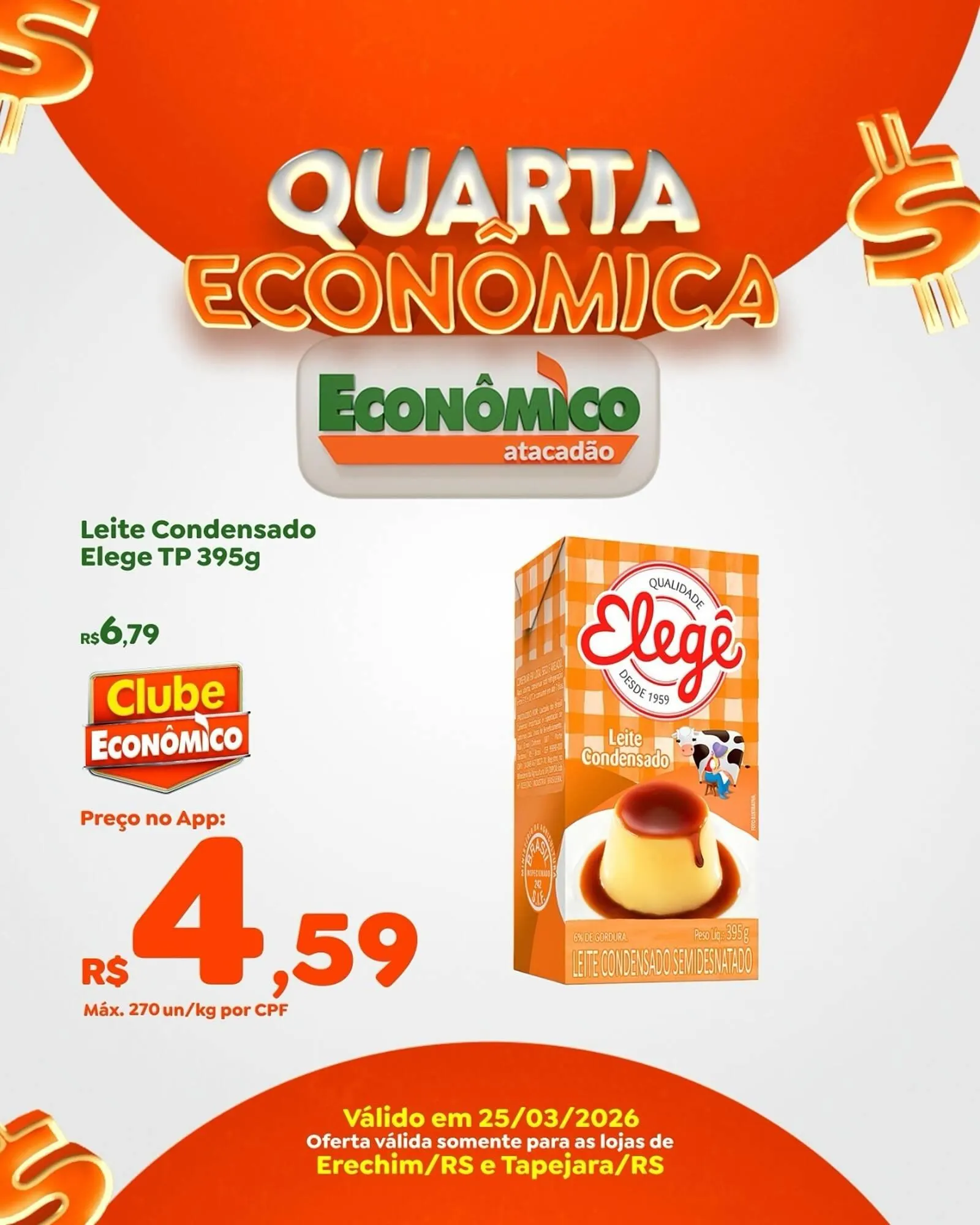 Encarte de Catálogo Econômico Atacadão 25 de março até 25 de março 2026 - Pagina 1