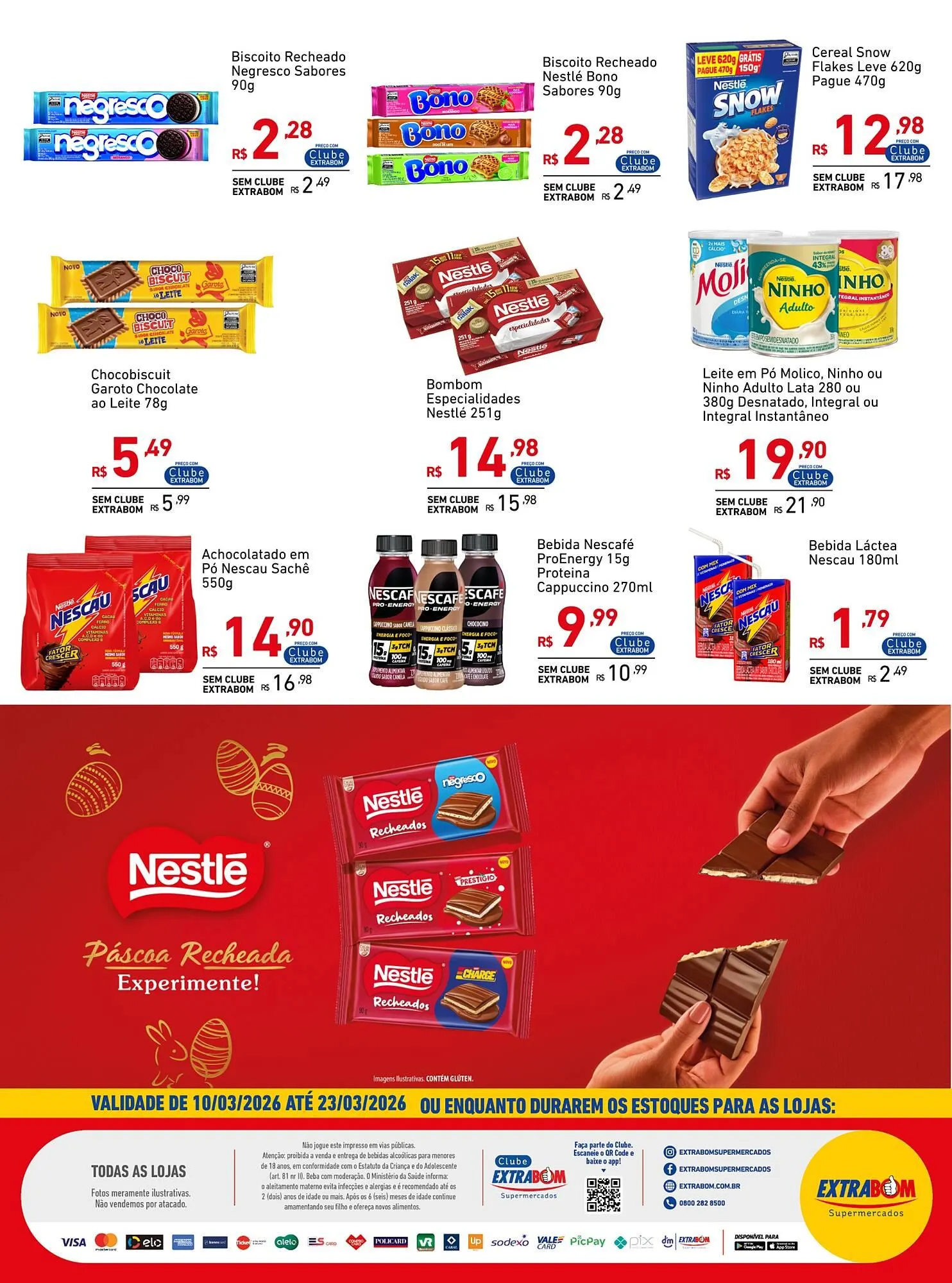 Encarte de Catálogo Extrabom Supermercados 23 de março até 31 de março 2026 - Pagina 14