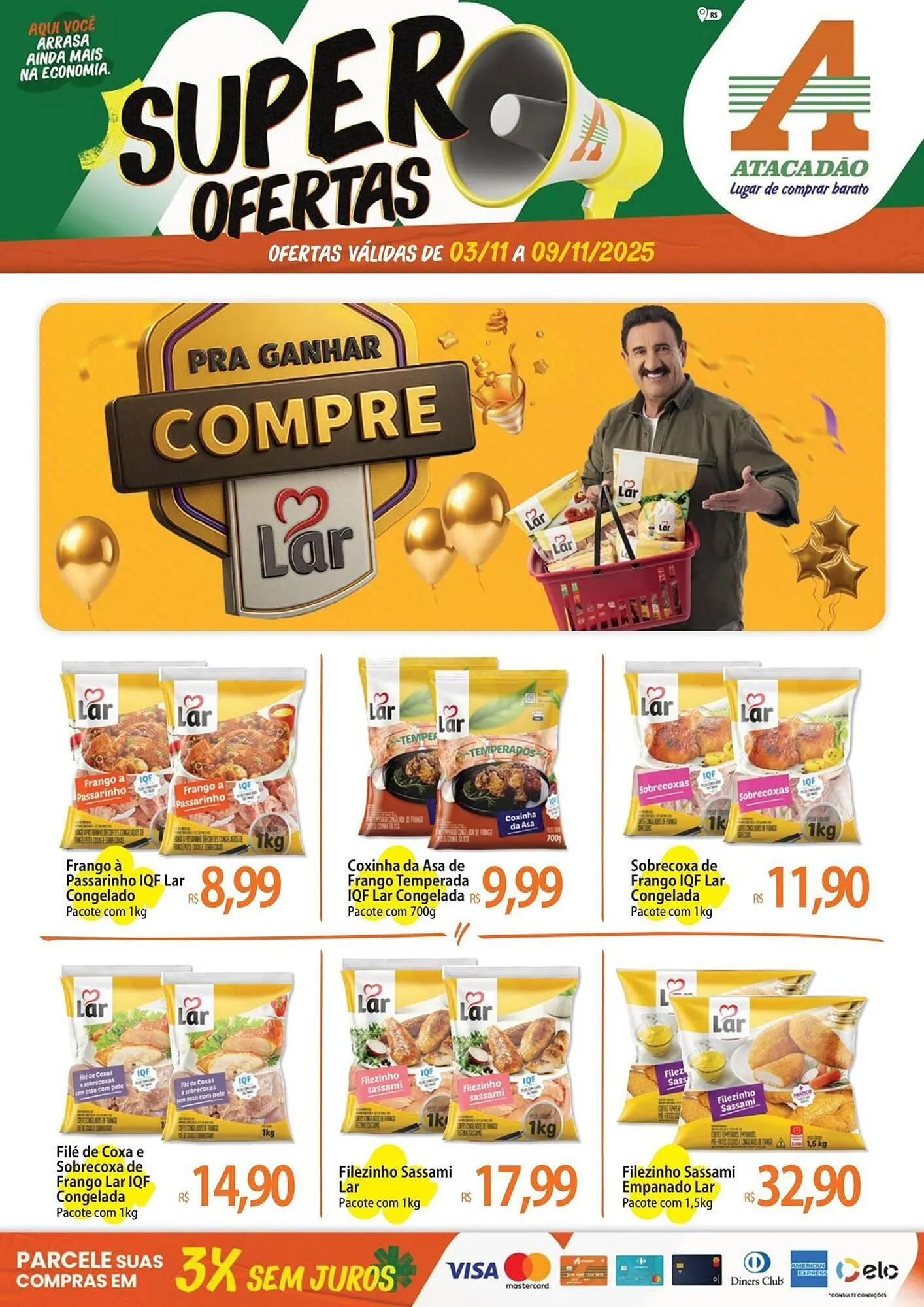 Encarte de Folheto Atacadão 3 de novembro até 9 de novembro 2025 - Pagina 1