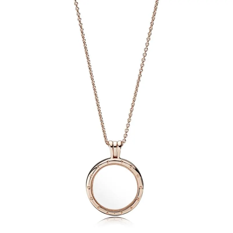 Pandora Floating Locket em Ouro Rose