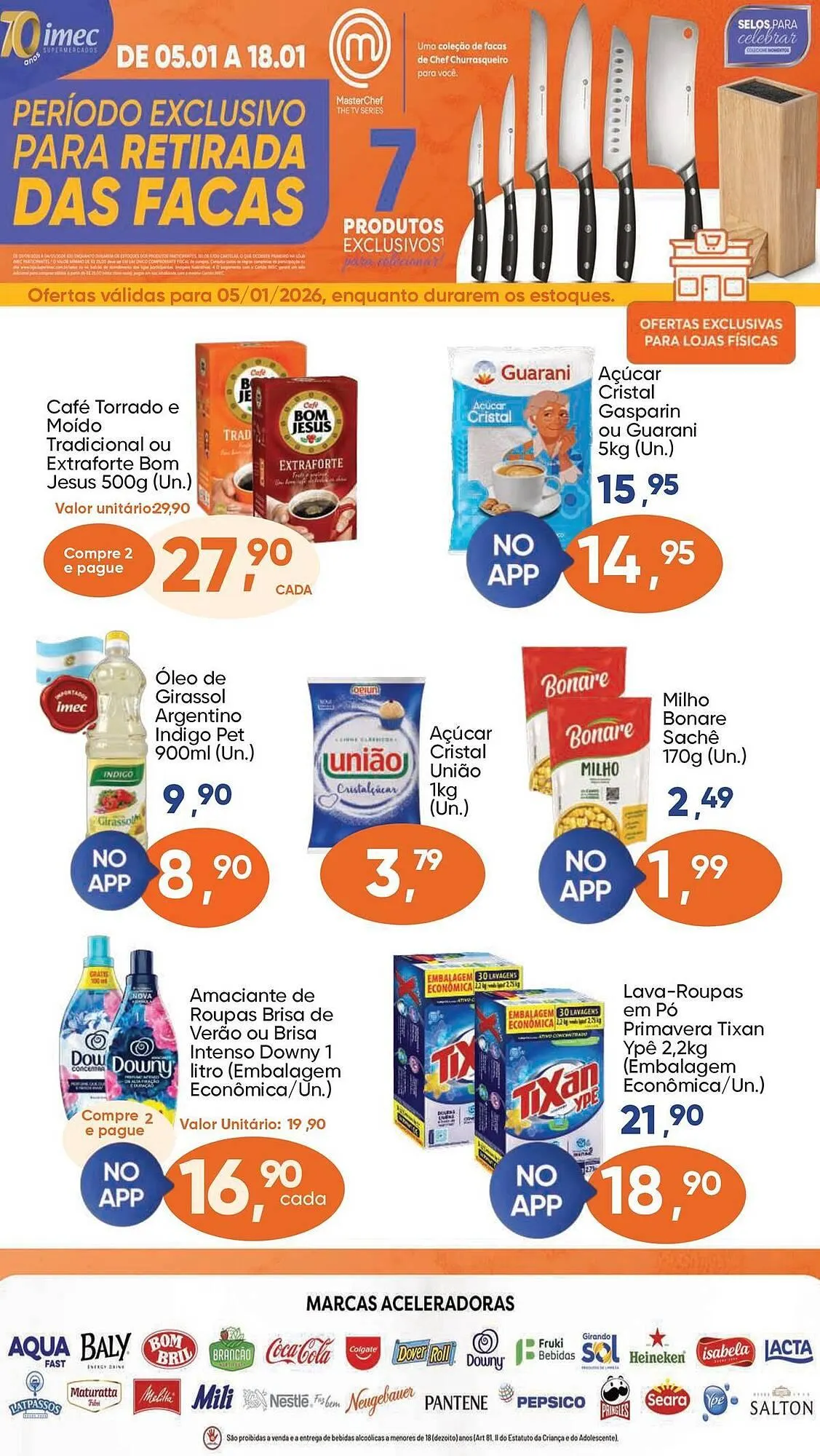 Encarte de Catálogo Imec Supermercados 5 de janeiro até 18 de janeiro 2026 - Pagina 1