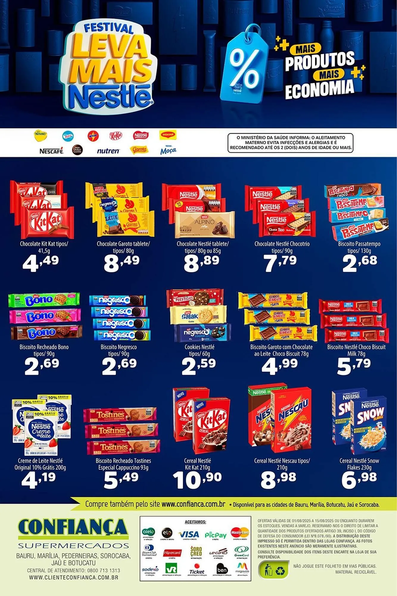 Encarte de Catálogo Confiança Supermercados 1 de agosto até 15 de agosto 2025 - Pagina 4