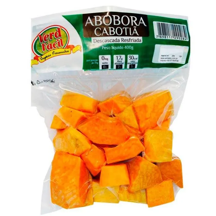 Abóbora Cabotiá Verd Fácil Pacote 400g