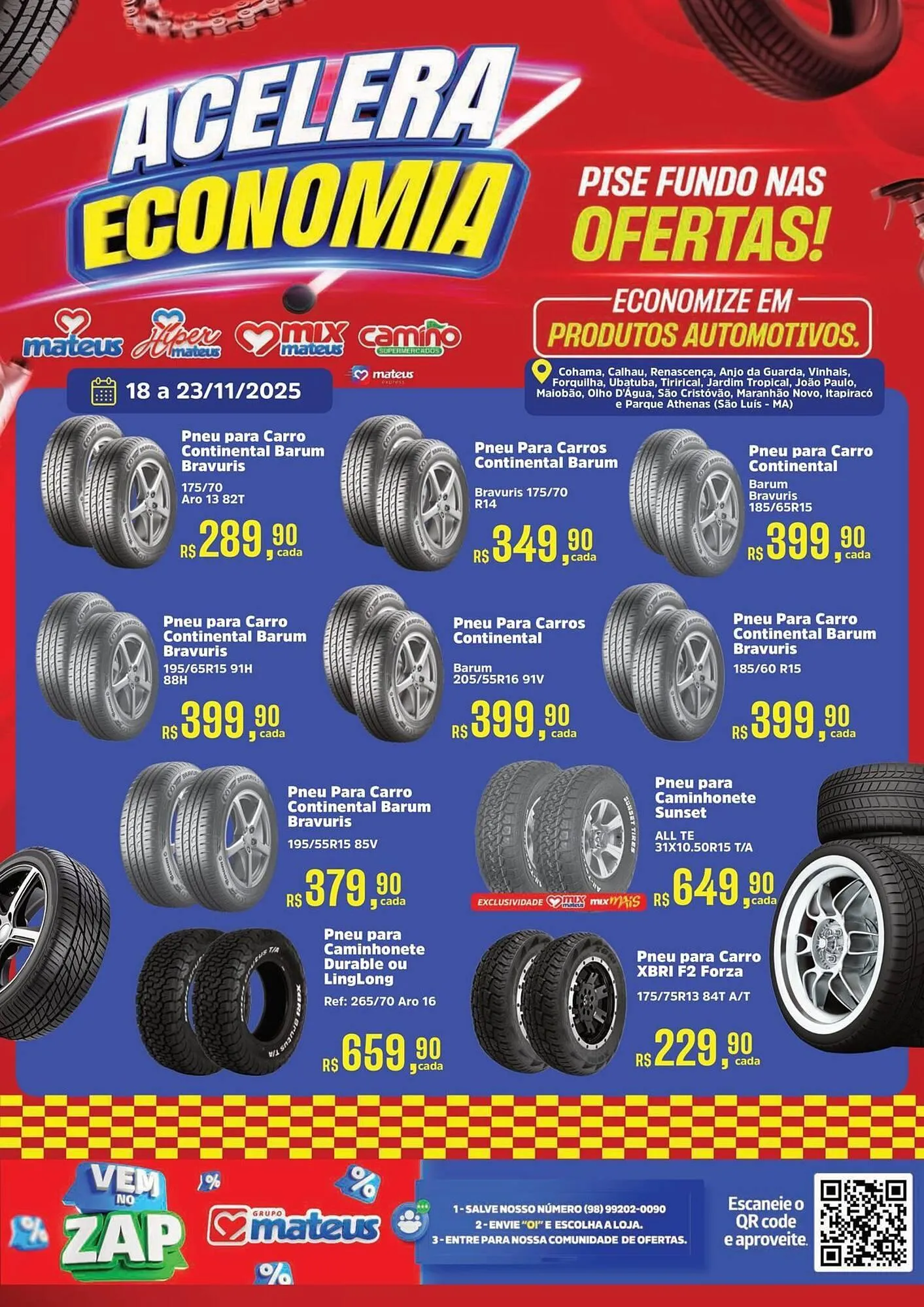 Encarte de Catálogo Supermercados Mateus 18 de novembro até 23 de novembro 2025 - Pagina 1