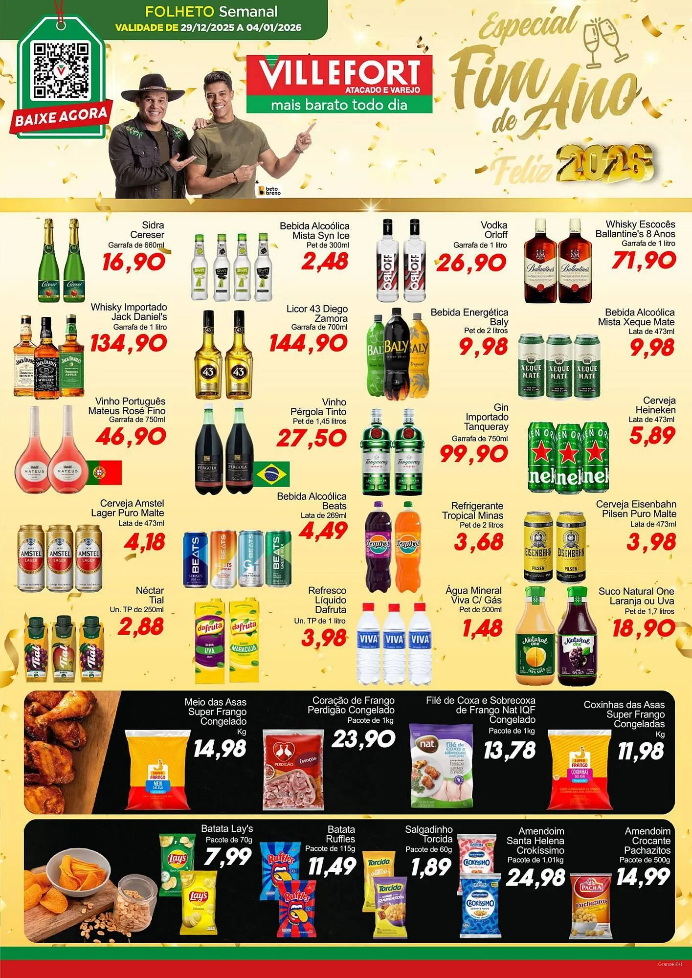Encarte de Catálogo Villefort Atacadista 1 de janeiro até 4 de janeiro 2026 - Pagina 1