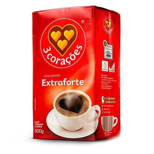 Café em Pó 3 Corações Extra Forte 500g 1 UN