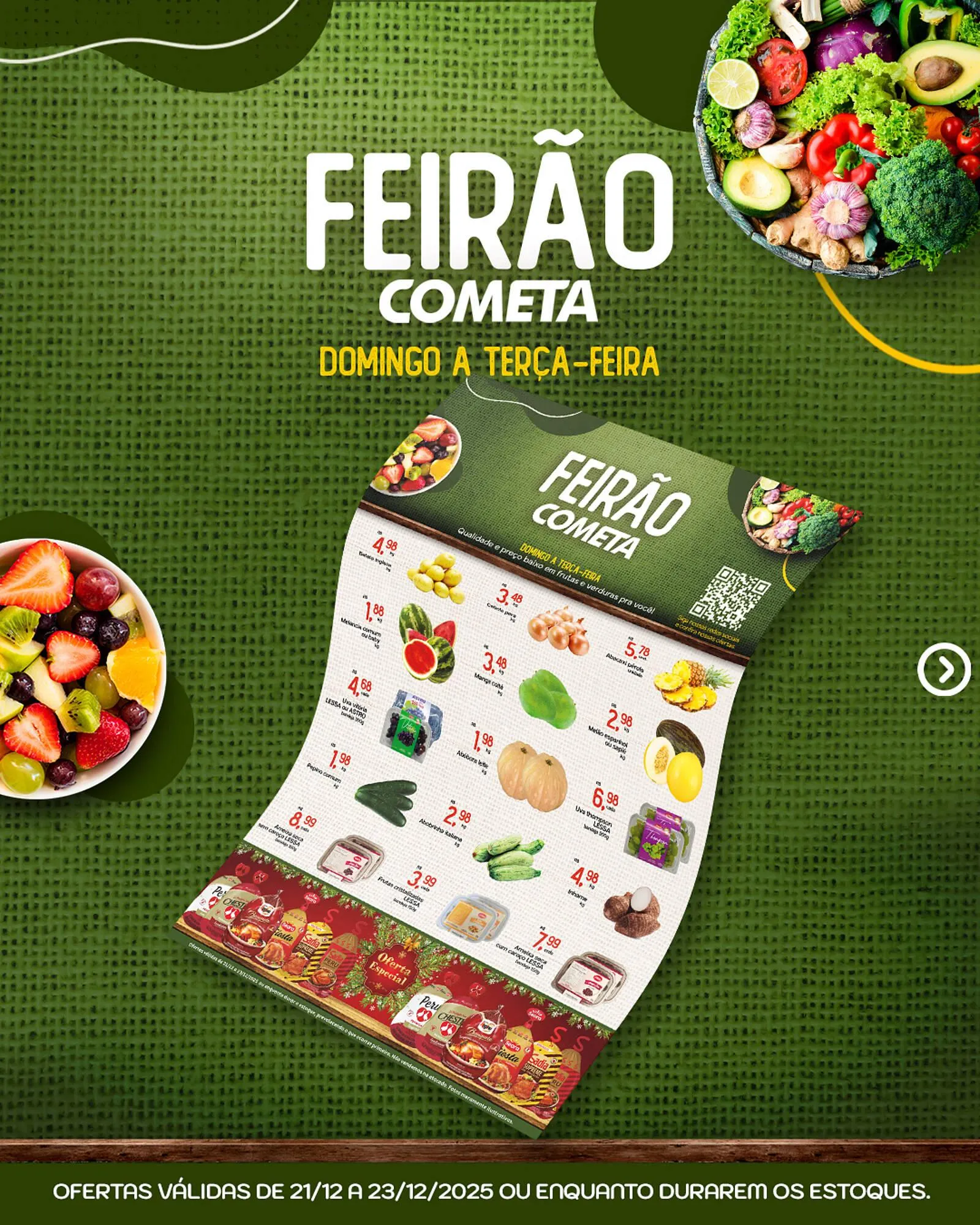 Encarte de Encarte Cometa Supermercados 21 de dezembro até 23 de dezembro 2025 - Pagina 1
