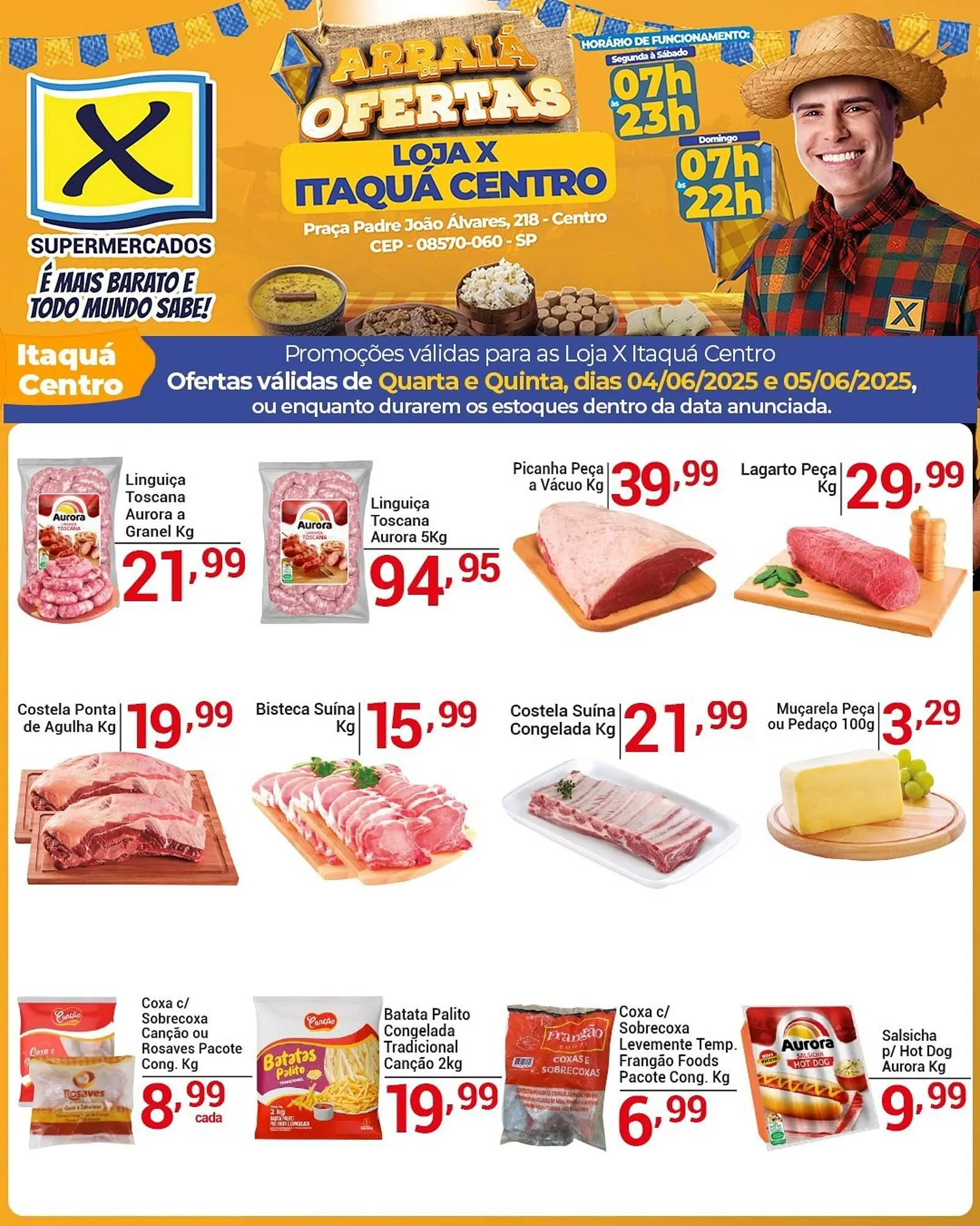 Encarte de Catálogo X Supermercados 4 de junho até 5 de junho 2025 - Pagina 1