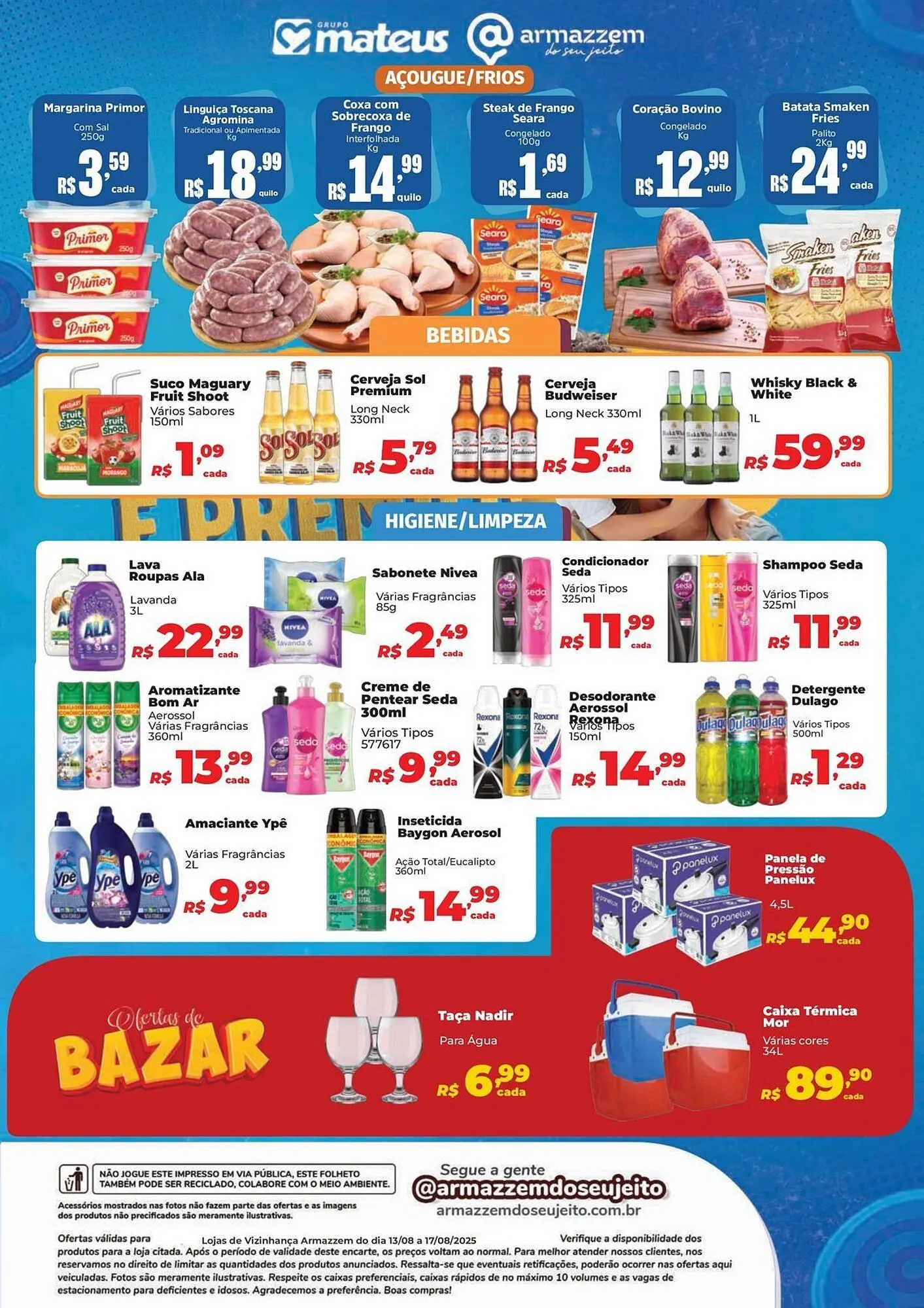 Encarte de Catálogo Supermercados Mateus 13 de agosto até 17 de agosto 2025 - Pagina 2
