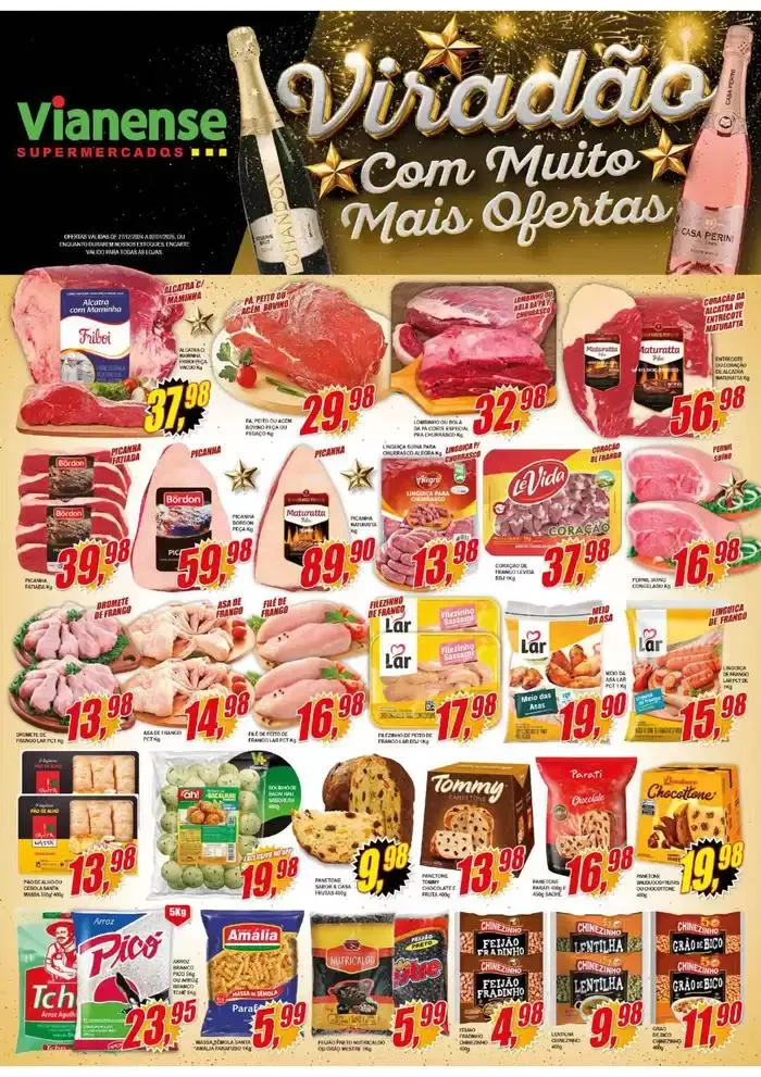 Encarte de Ofertas Vianense Supermercados 27 de dezembro até 2 de janeiro 2025 - Pagina 1