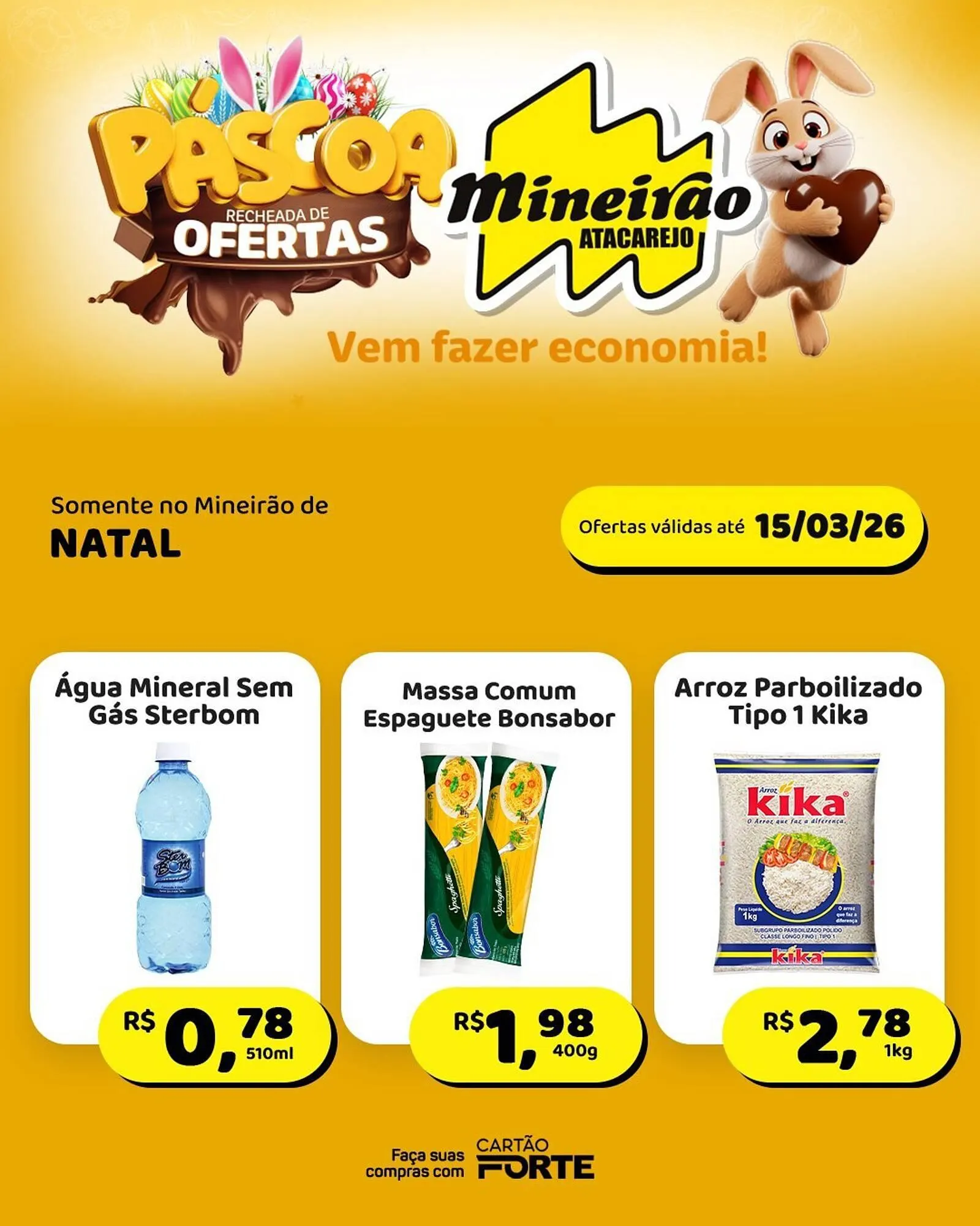 Encarte de Folheto Mineirão Atacarejo 9 de março até 15 de março 2026 - Pagina 1